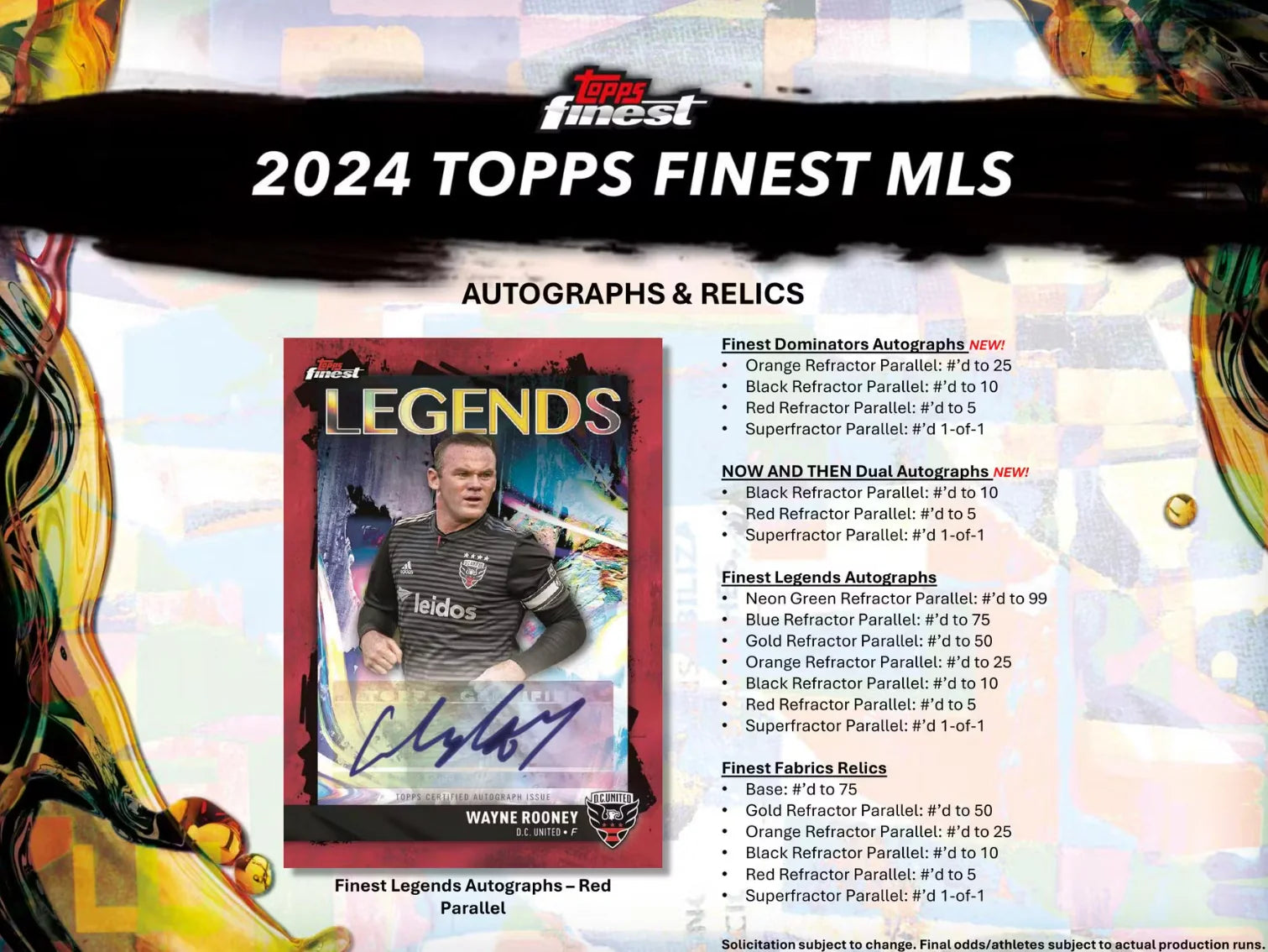 2024 Topps Finest MLS Soccer Hobby Box