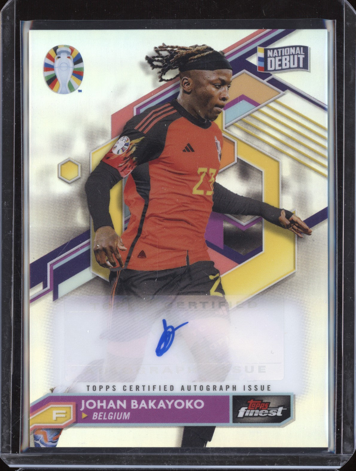 Johan Bakayoko 2023 Toops Finest Euro BCA-BA Refractor Auto National Debut
