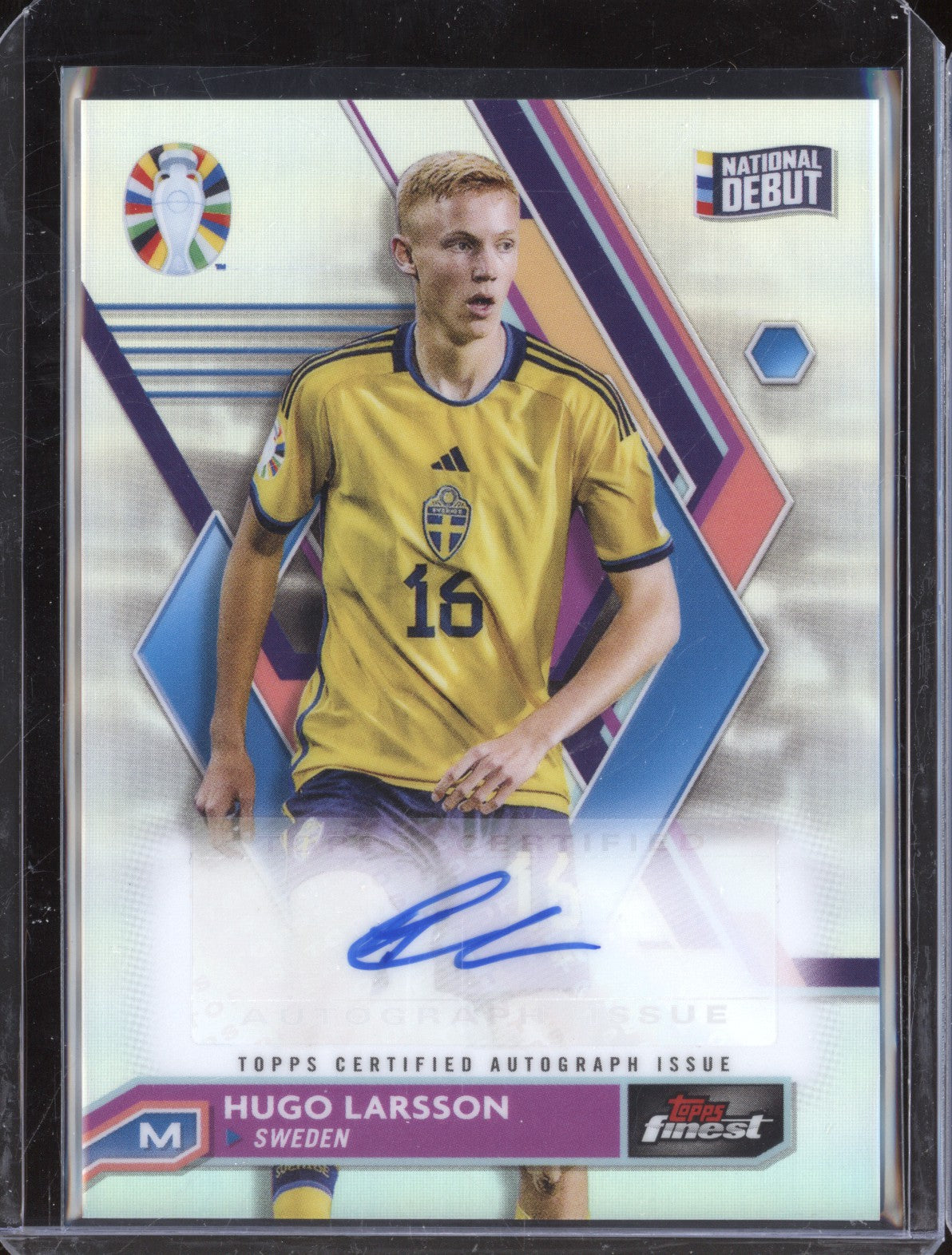 Hugo Larsson 2023 Toops Finest Euro BCA-HL Refractor Auto National Debut