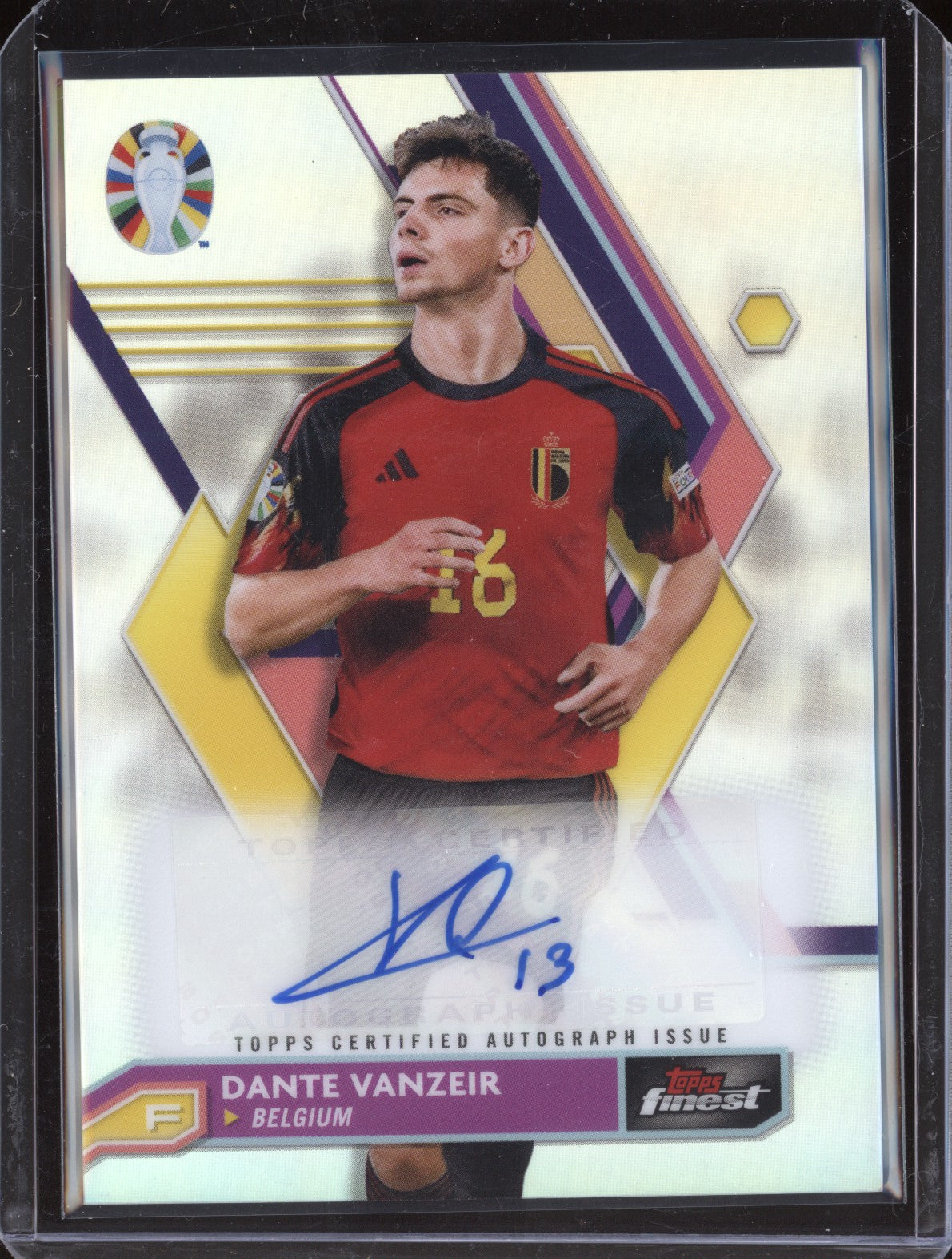 Dante Vanzeir 2023 Toops Finest Euro BCA-DV Refractor Auto