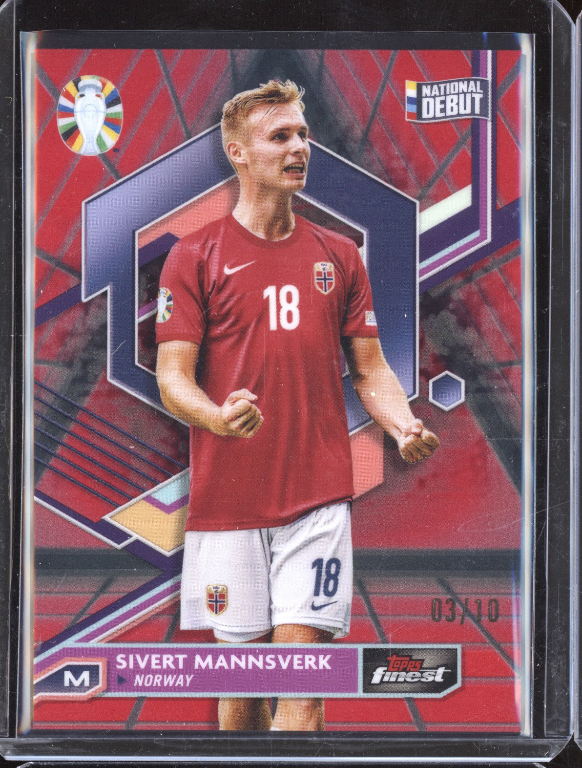 Sivert Mannsverk 2023 Toops Finest Euro Red Black Vaporwave National Debut 3/10