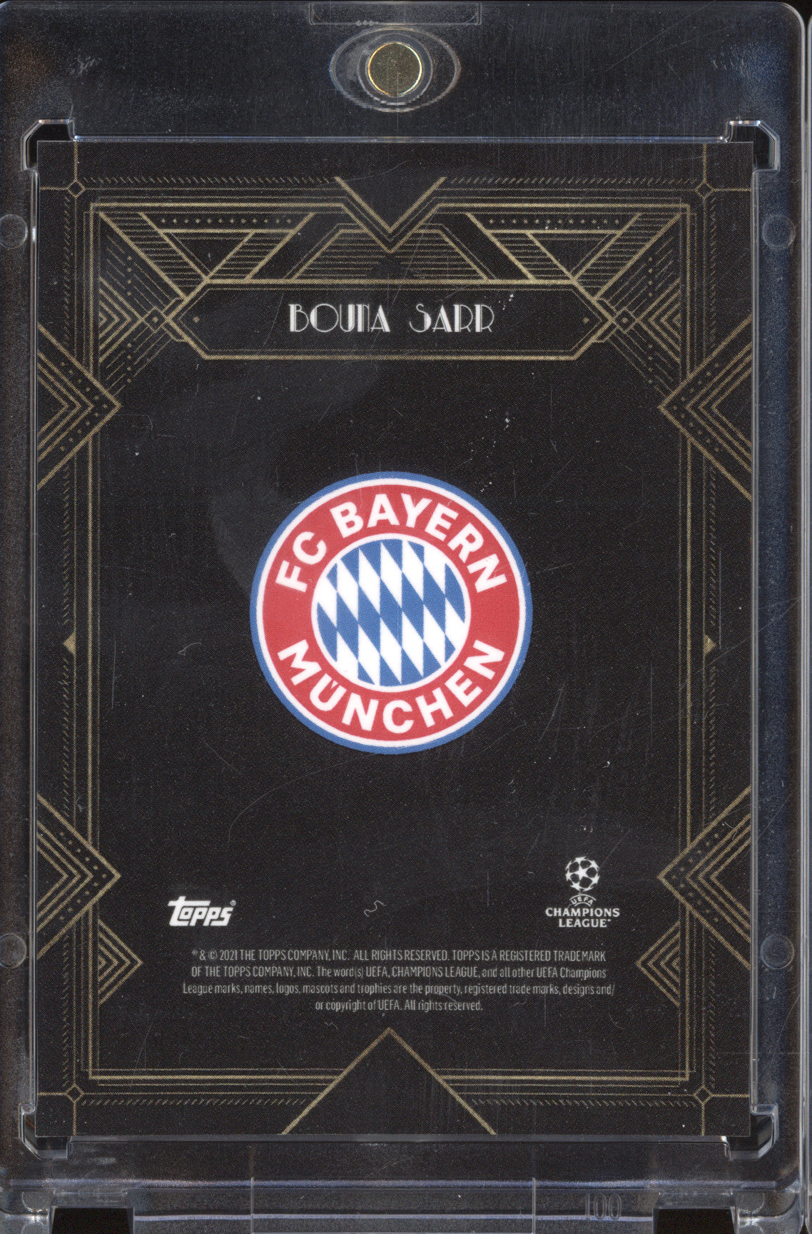 Bouna Sarr 2021-22 Topps Deco Autograph Black 39/49