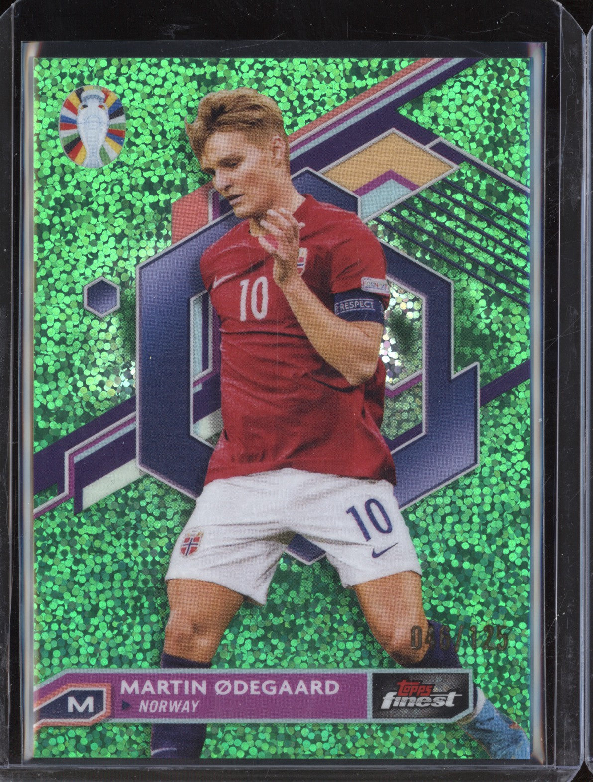 Martin Odegaard 2023 Toops Finest Euro 56 Green Speckle Refractor 46/125