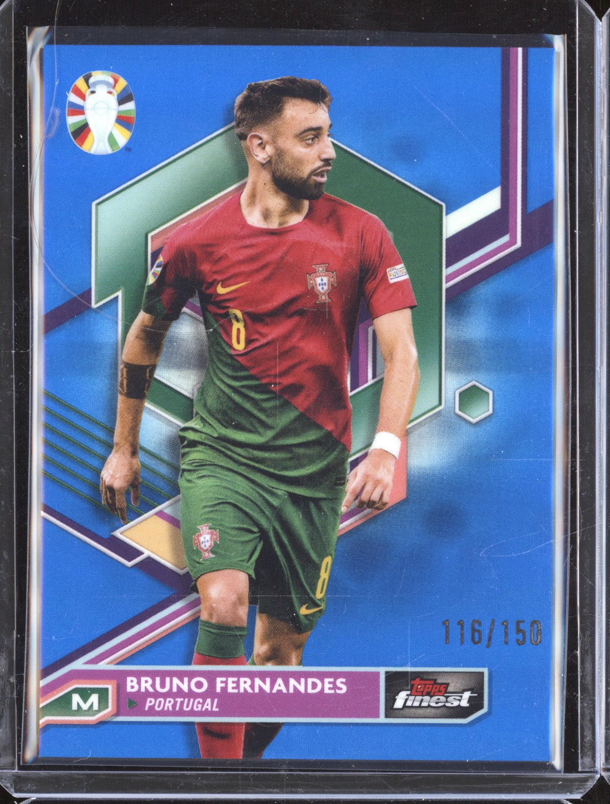 Bruno Fernandes 2023 Toops Finest Euro 65 Blue Refractor 116/150