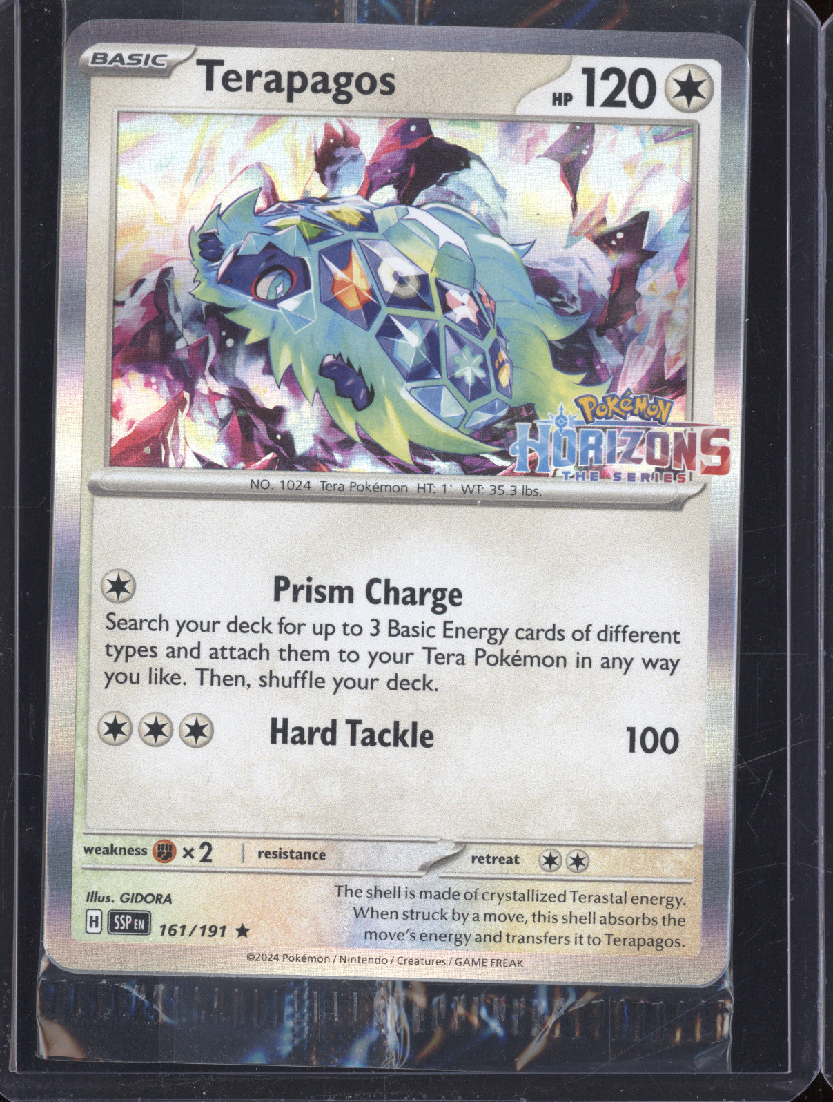 Terapagos Sprigatito 2024 Pokemon Surging Sparks 161/191 Horizons Stamped Promo