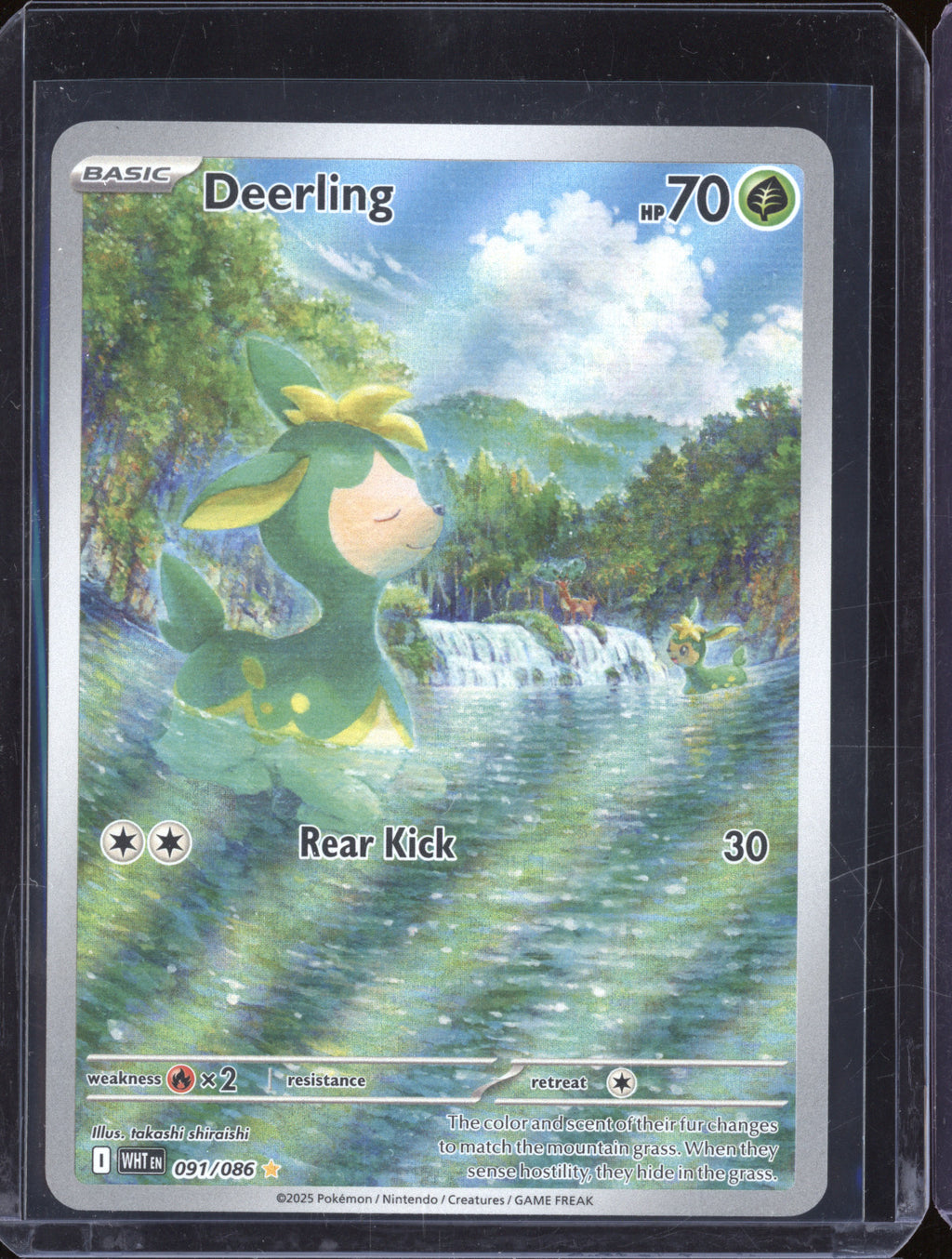 Deerling 2025 Pokemon White Flare 091/086 Illustration Rare