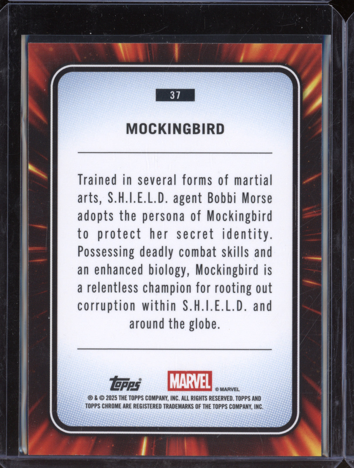 Mockingbird 2025 Topps Chrome Marvel 37 Black 3/10