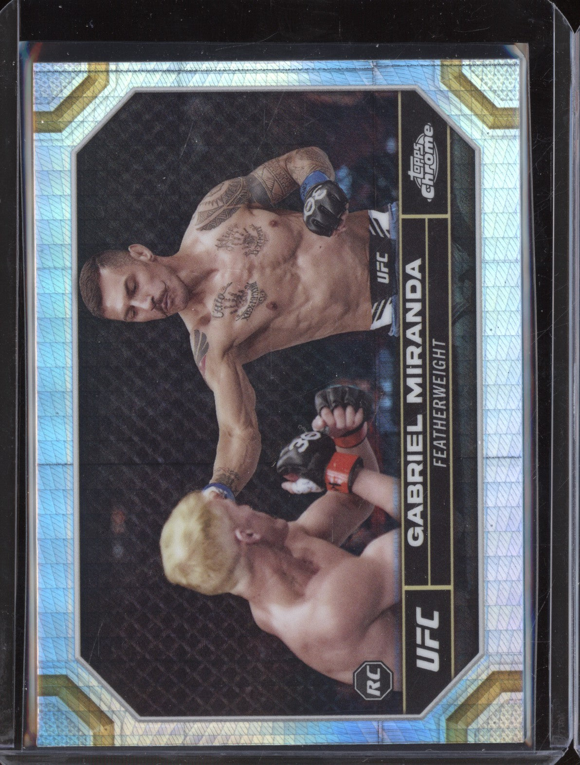 Gabriel Miranda 2024 Topps Chrome UFC 38 Prism Refractor RC