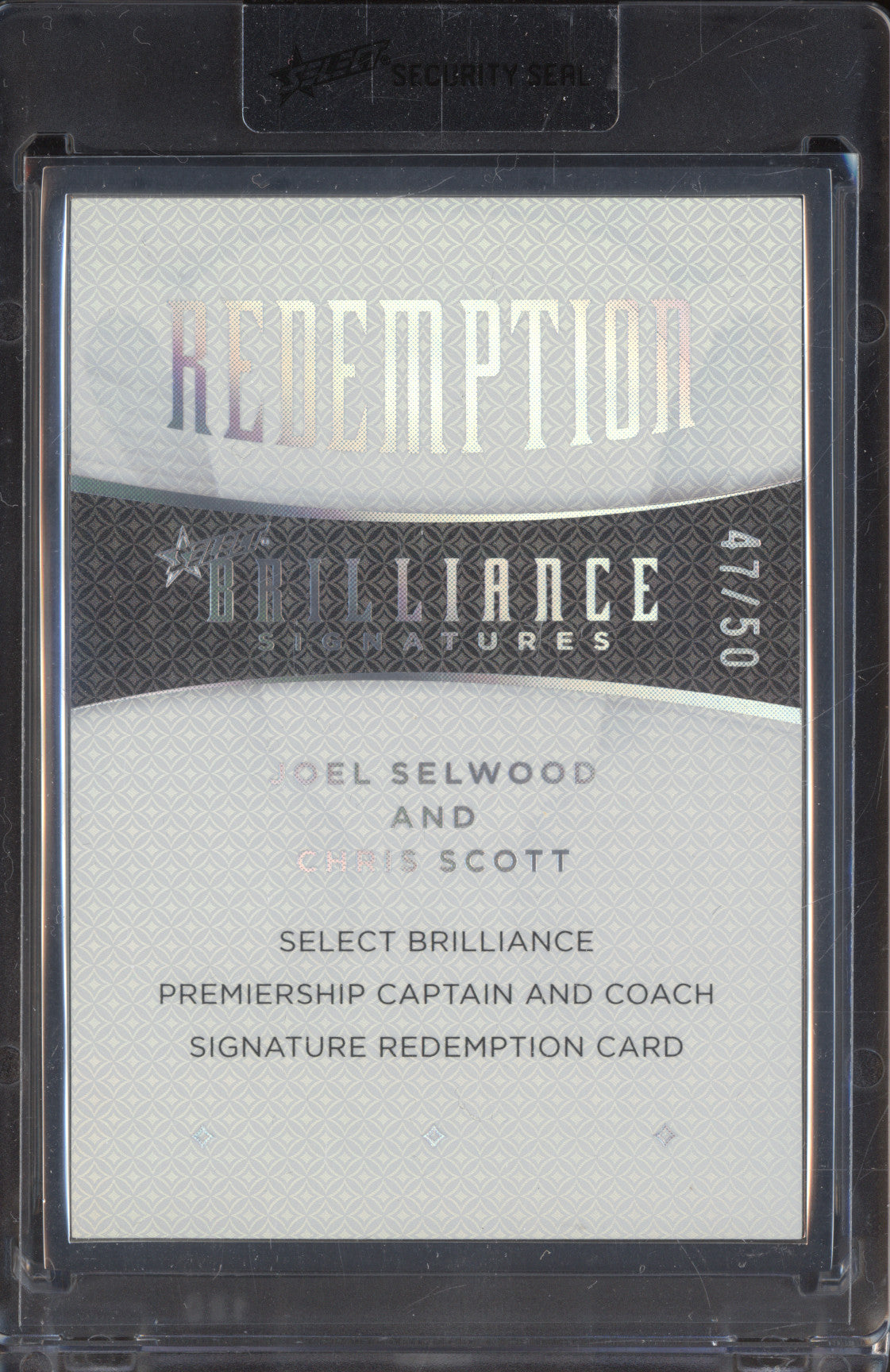 Selwood Scott 2025 Select Brilliance Signature CCSR13 Premiership Captain Coach