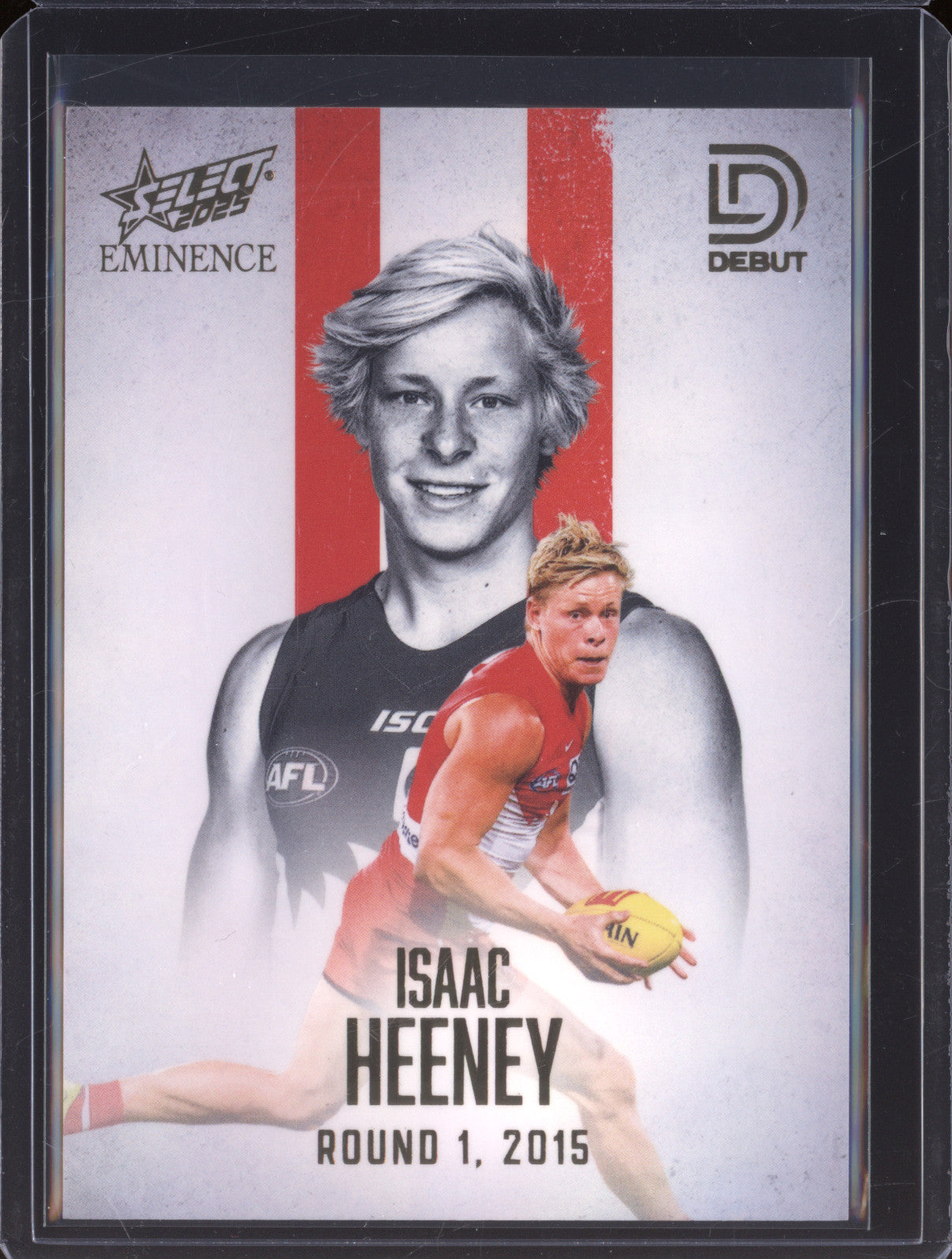 2025 AFL Select Eminence Debut D77 Isaac Heeney Sydney Swans