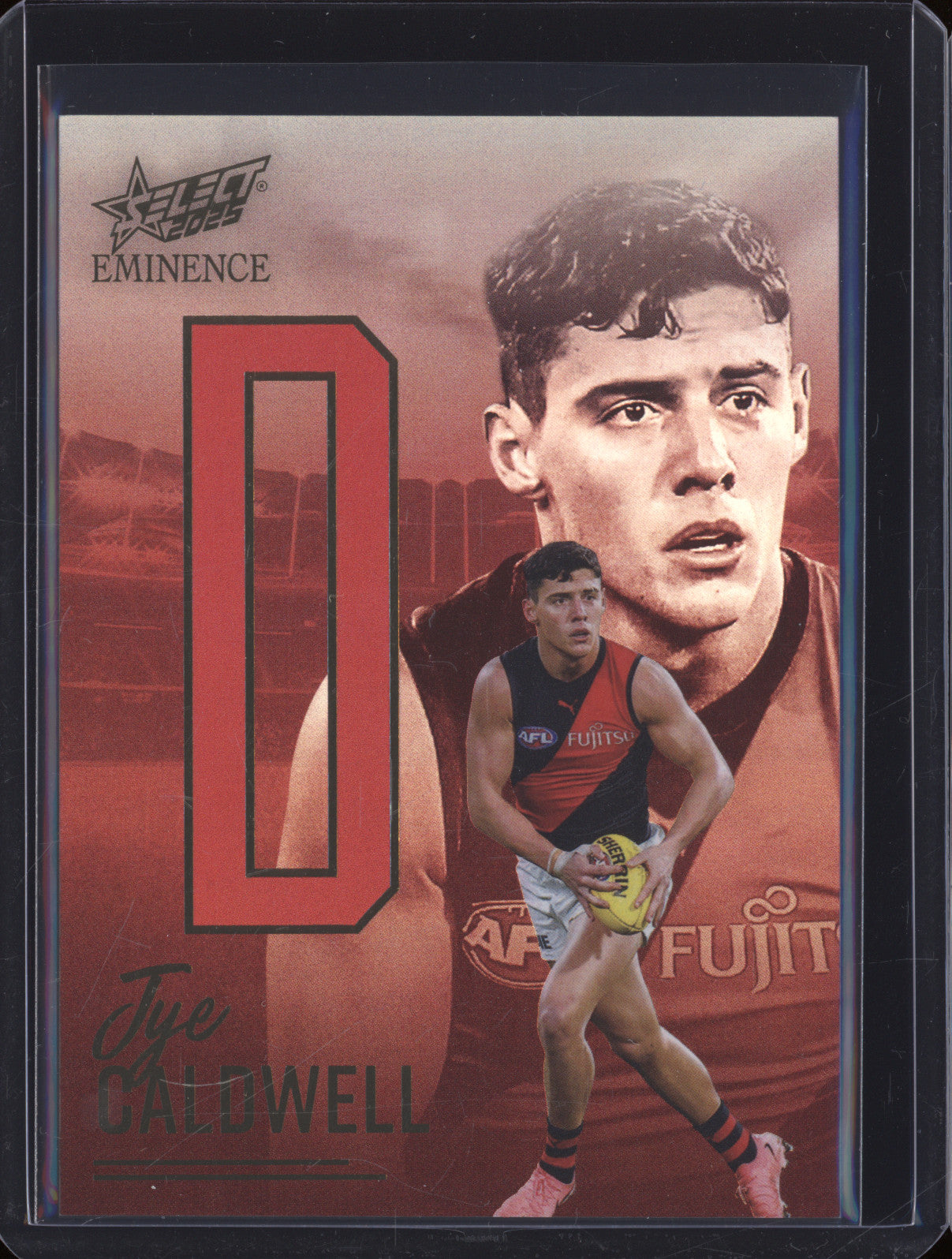 2025 AFL Select Eminence Nameplate Gold NG182 Jye Caldwell Essendon LOW 008