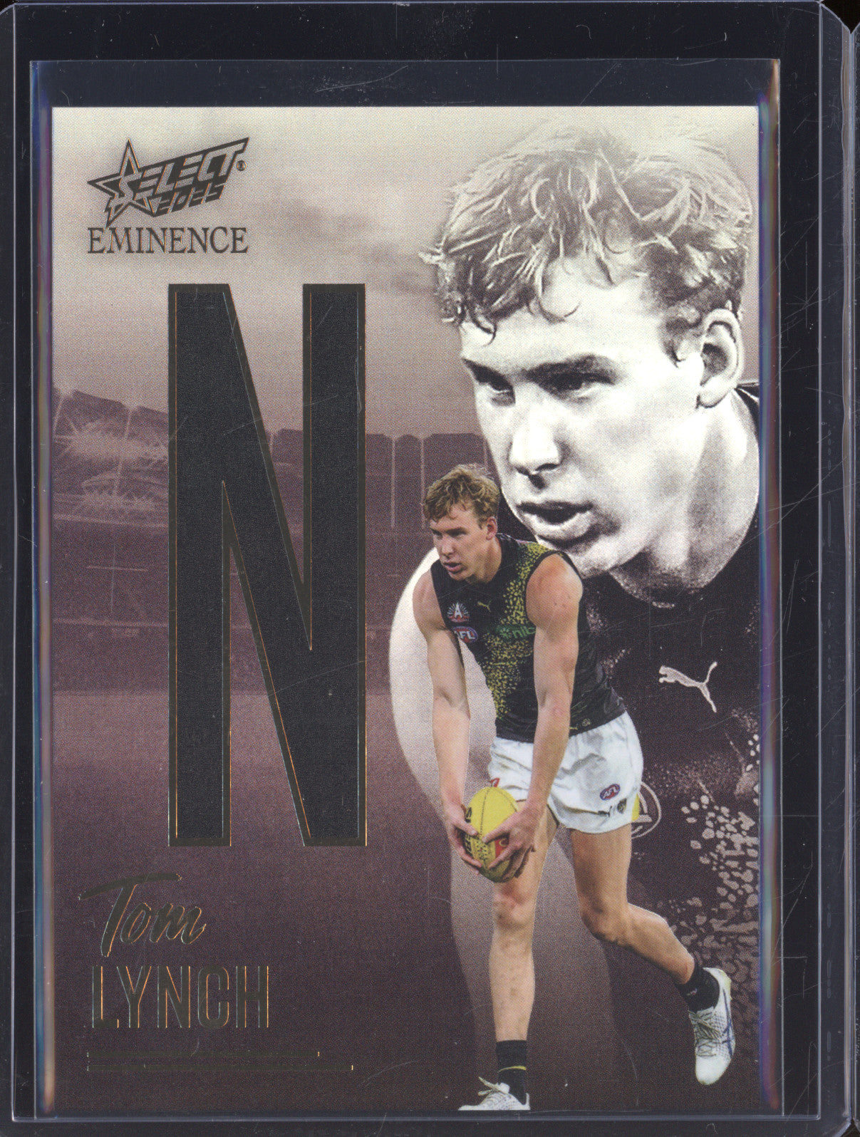2025 AFL Select Eminence Nameplate Gold NG546 Tom Lynch Richmond LOW 009