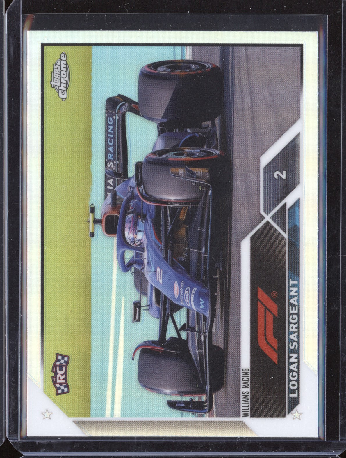 Logan Sargeant 2023 Topps Chrome F1 116 Refractor RC