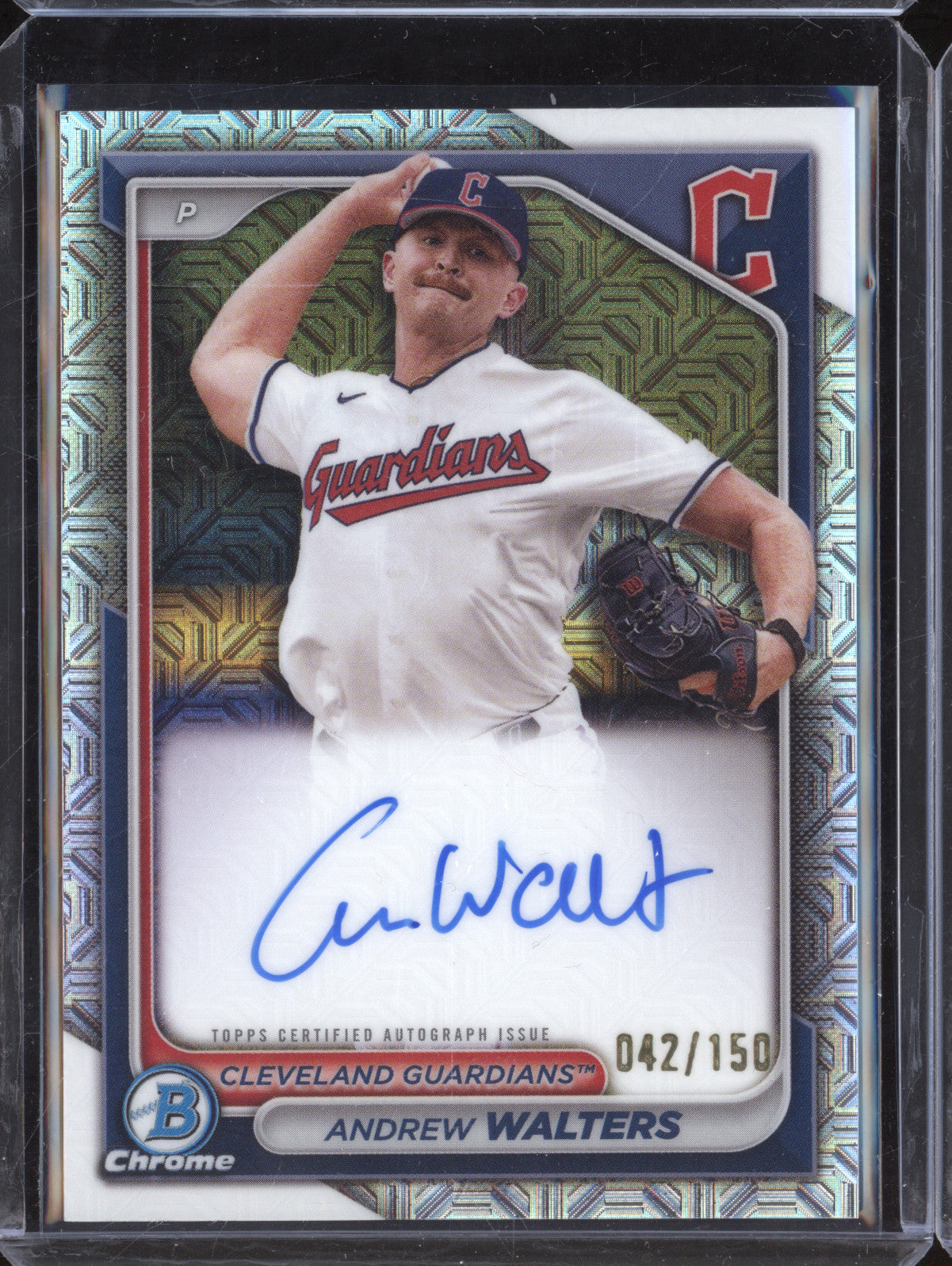 Andrew Walters 2024 Bowman Chrome CPA-AW HTA Choice Refractor Auto 42/150