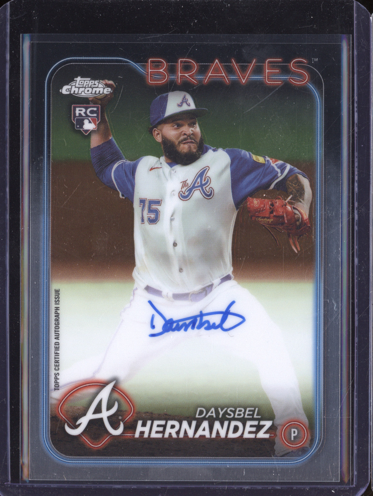 Daysbel Hernandez 2024 Topps Chrome Update RA-DHE Rookie Autograph RC