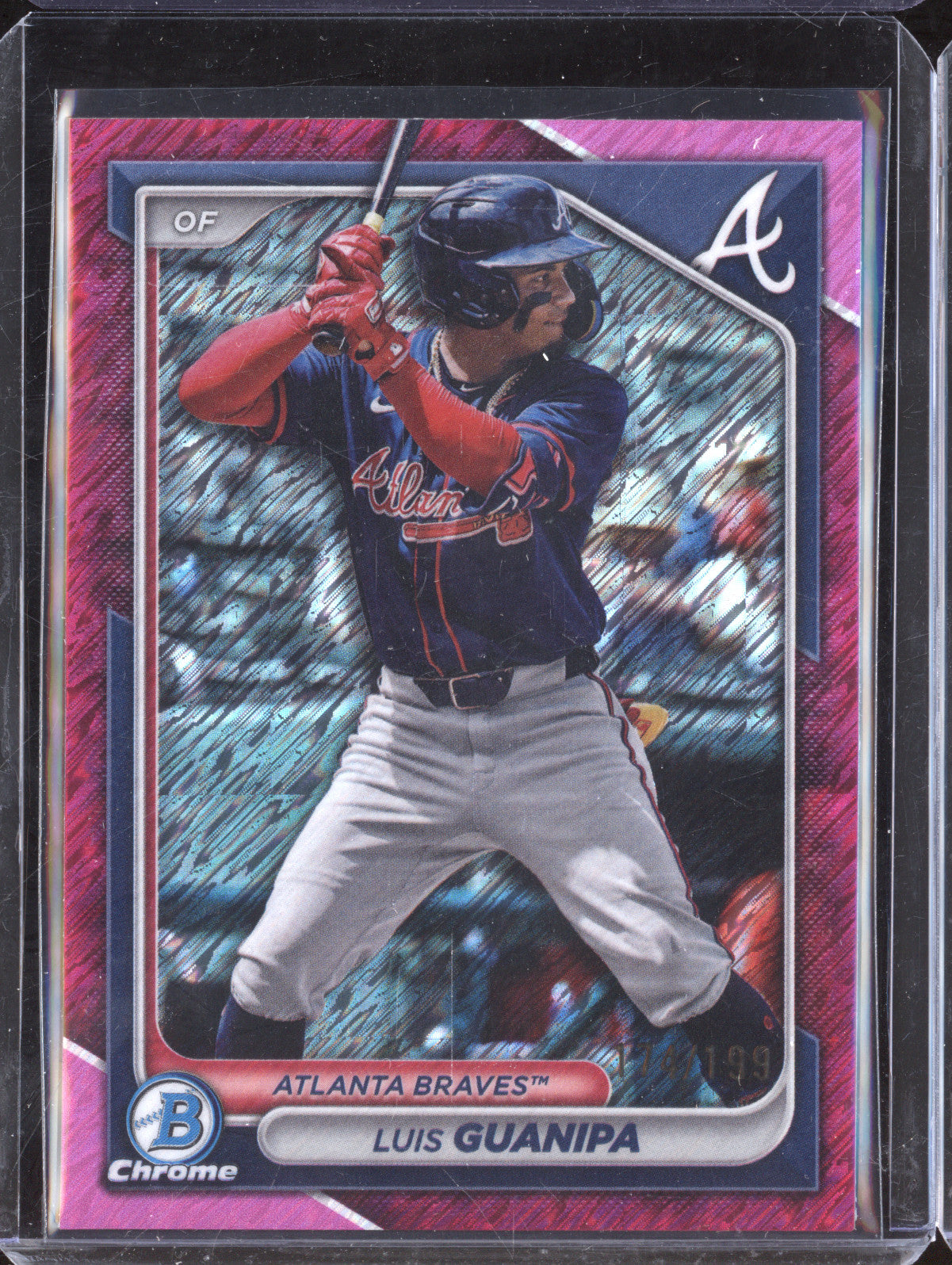 Luis Guanipa 2024 Bowman Chrome BCP-233 Fuchsia Shimmer Refractor 174/199