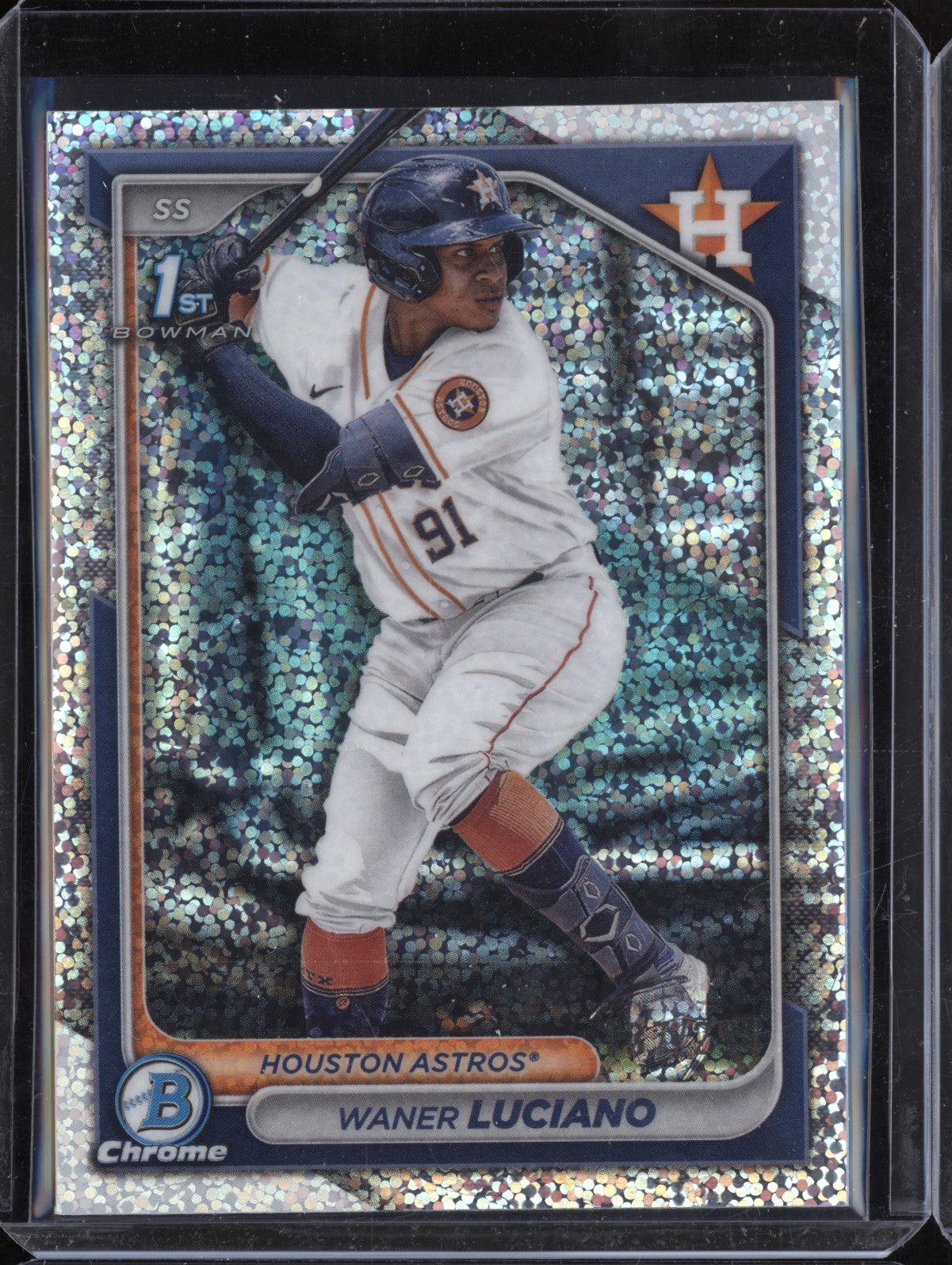 Waner Luciano 2024 Bowman Chrome BCP-208 Speckle Refractor 1st RC 137/299