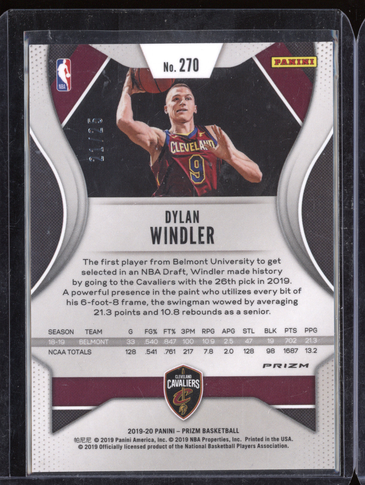 Dylan Windler 2019-20 Panini Prizm 270 Green Pulsar RC 21/25