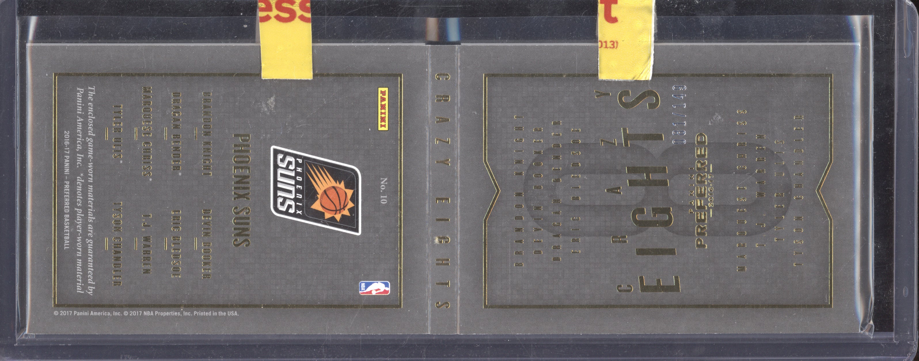 Devin Booker, Chandler 2016-17 Panini Preferred Crazy Eights Booklet RC 81/149