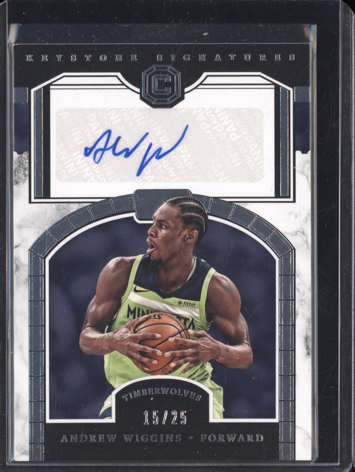 Andrew Wiggins 2017-18 Panini Cornerstones KS-AWG Cornerstones Granite Auto /25