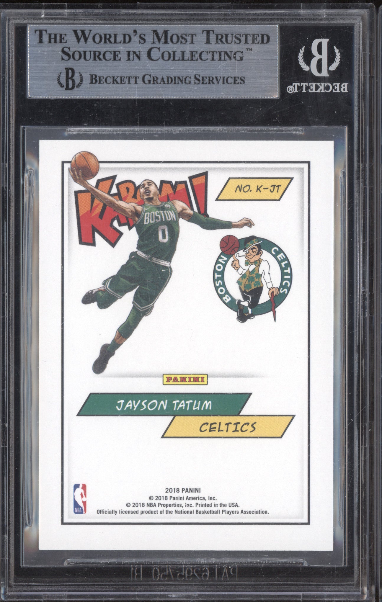 Jayson Tatum 2018 Panini 5 Kaboom RC BGS 9