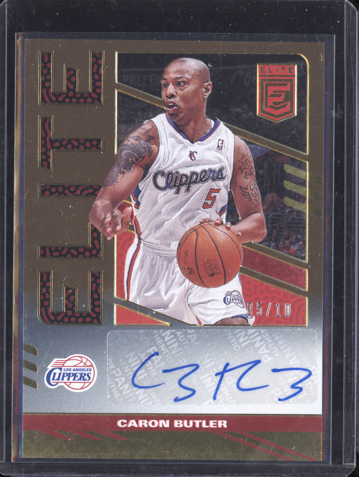Caron Butler 2021-22 Panini Donruss Elite ES-CBT Elite Signatures Gold 5/10