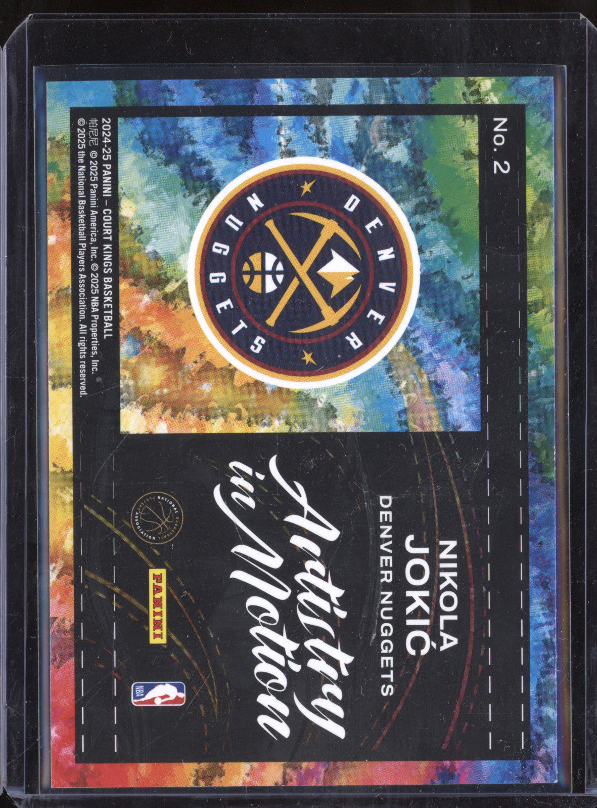 Nikola Jokic 2024-25 Panini Court Kings 2 Artistry in Motion