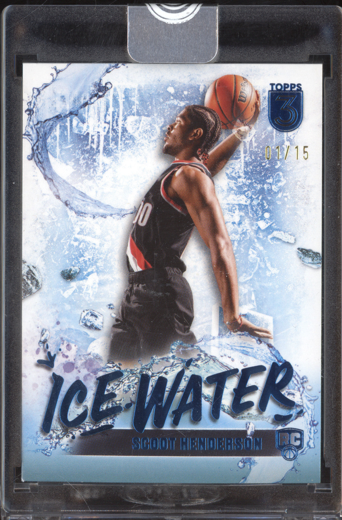 Scoot Henderson 2023-24 Topps 3 IW-19 Ice Water Blue RC 1/15