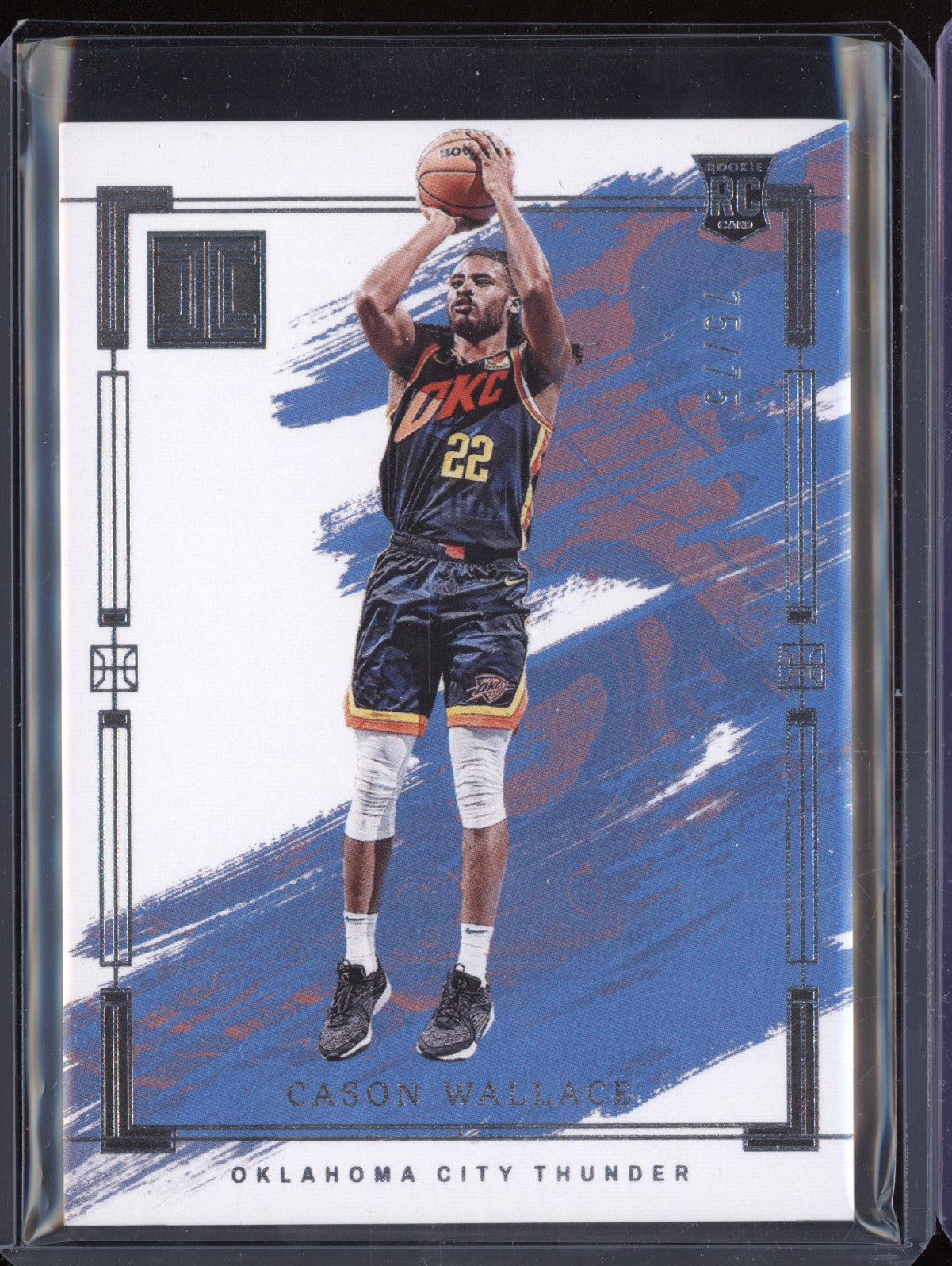 Cason Wallace 2023-24 Panini Impeccable 90 Silver RC 75/75