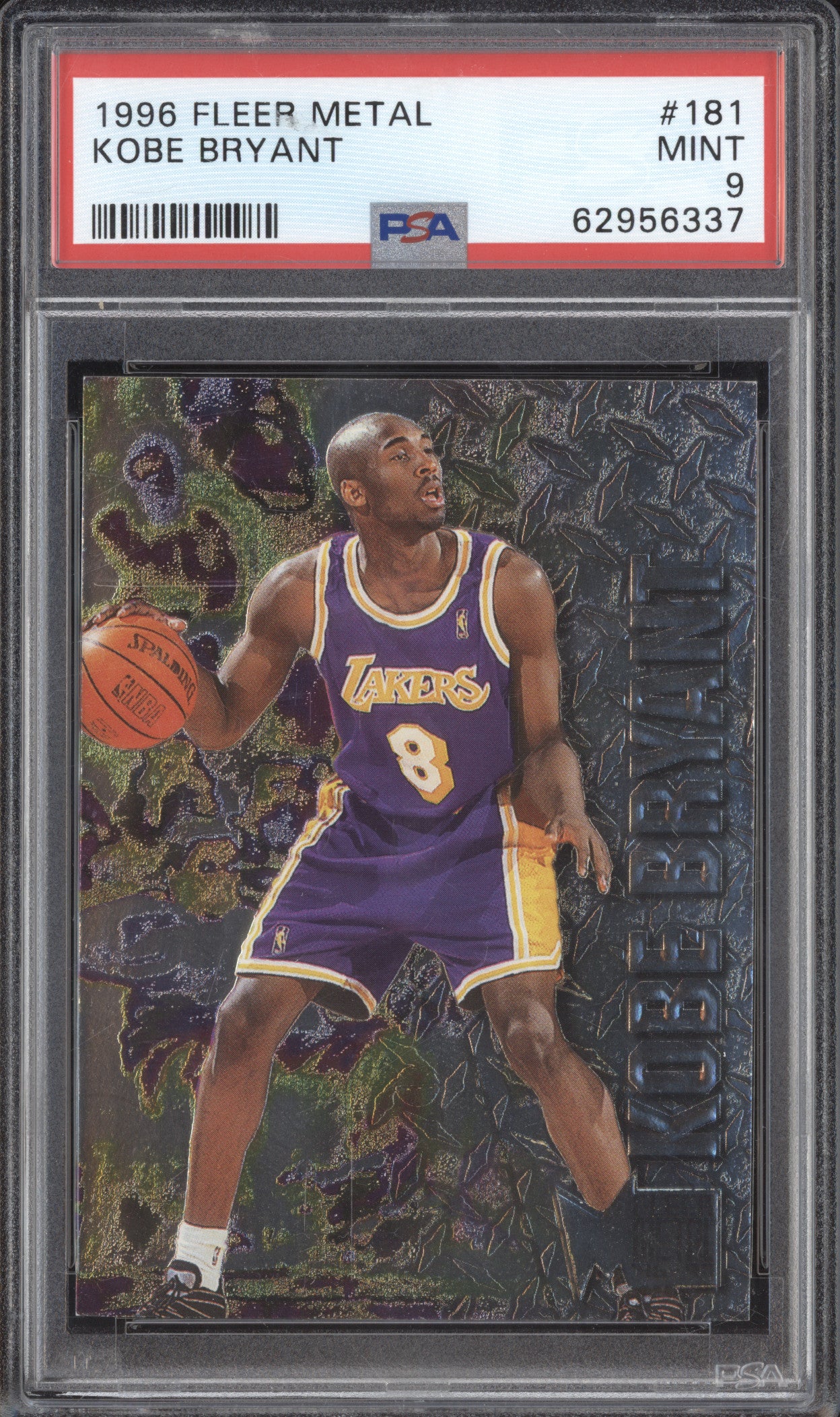 Kobe Bryant 1996-97 Fleer Metal 181 RC PSA 9