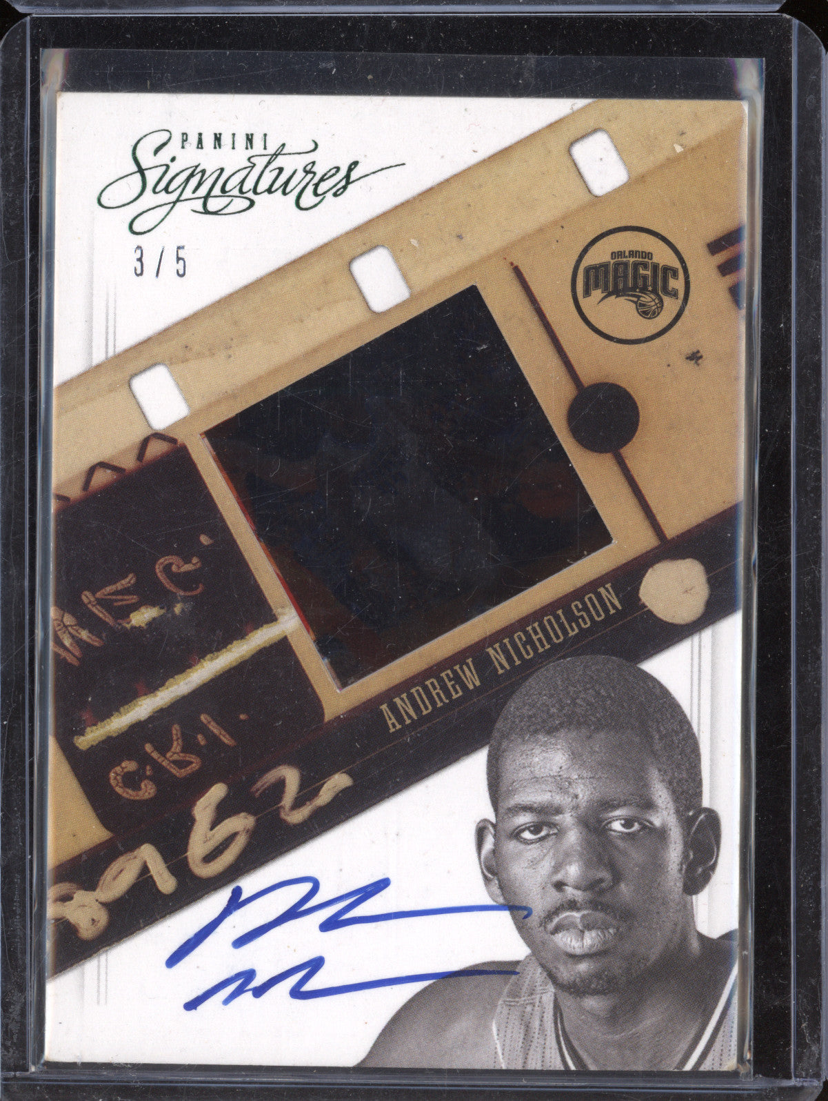 Andrew Nicholson 2012-13 Panini Signatures 176 Signatures Film Green 3/5