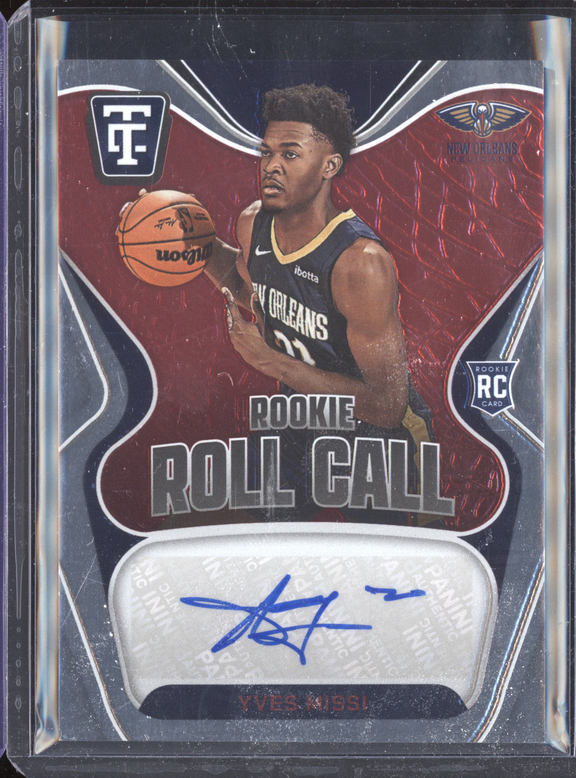 Yves Missi 2024-25 Panini Totally Certified RC-MIS Rookie Roll Call Auto Red /75