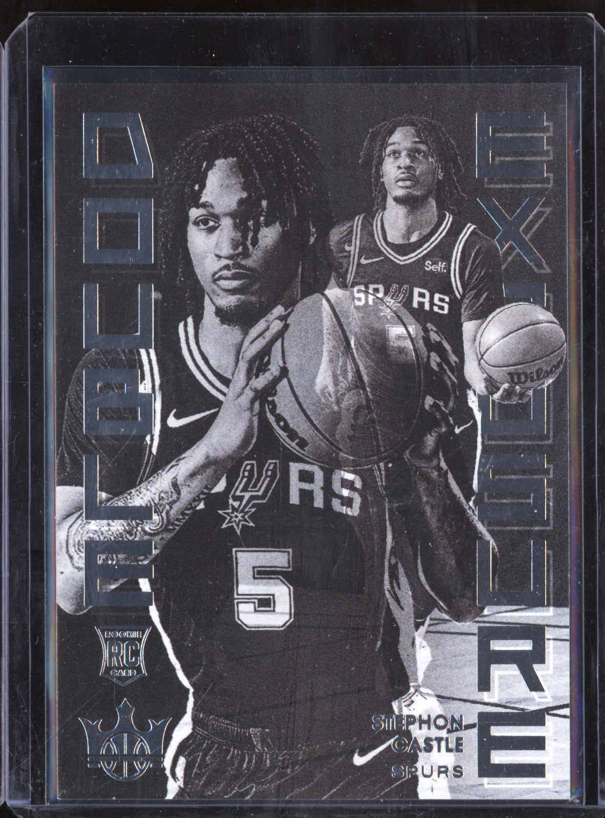 Stephon Castle 2024-25 Panini Court Kings 25 Double Exposure RC