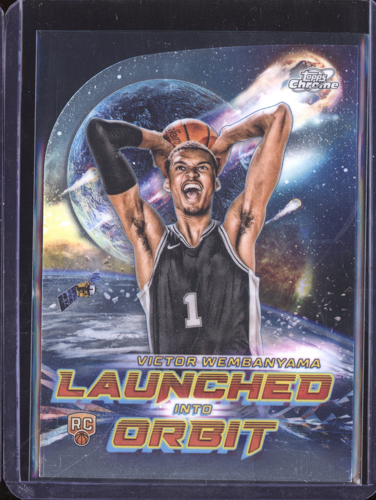 Victor Wembanyama 2023-24 Topps Cosmic Chrome LIO-1 Launched into Orbit RC