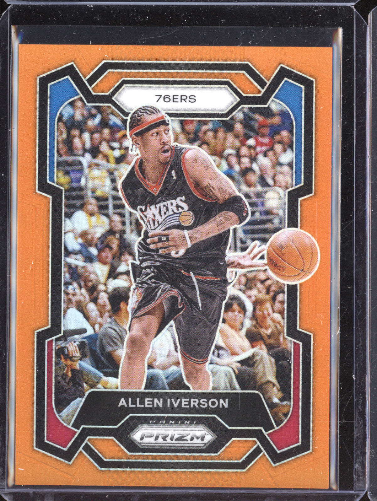 Allen Iverson 2023-24 Panini Prizm 184 Orange 40/49
