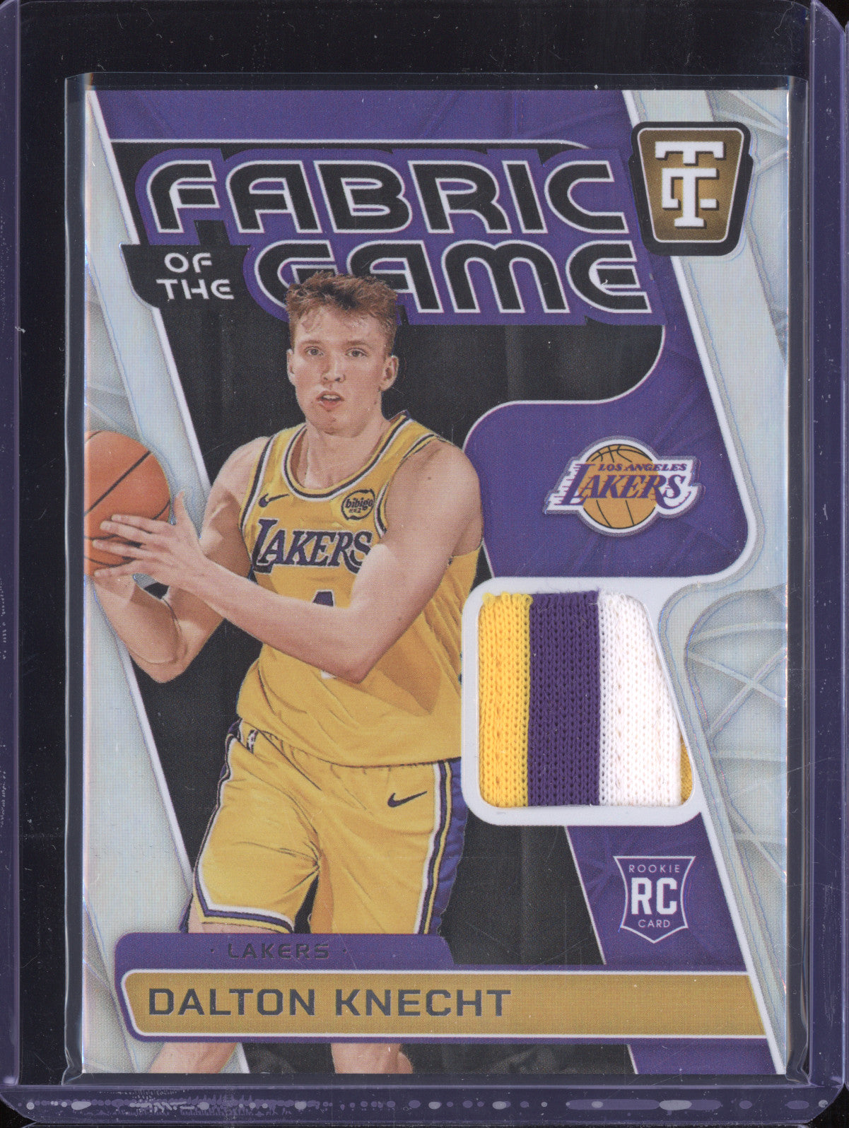 Dalton Knecht 2024-25 Totally Certified FGR-DLK Fabric of the Game RC 101/125