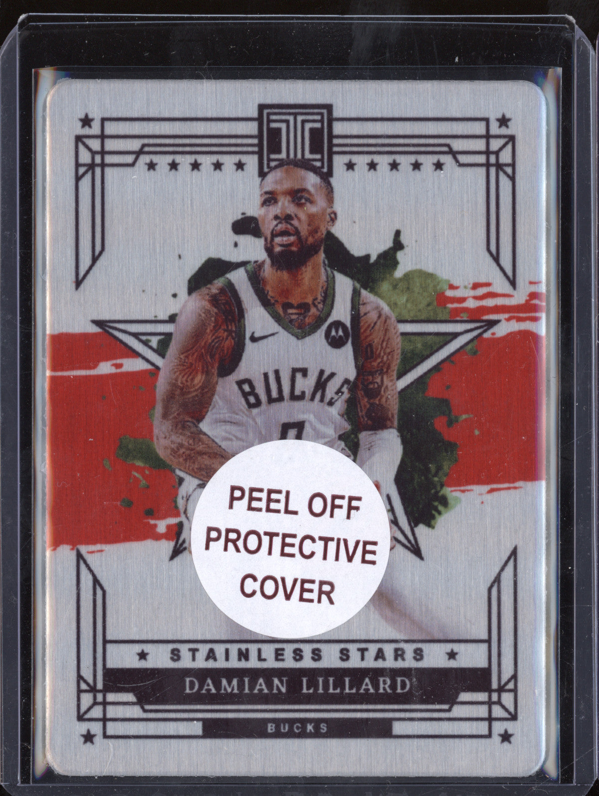 Damian Lillard 2023-24 Panini Impeccable 16 Stainless Stars International Red