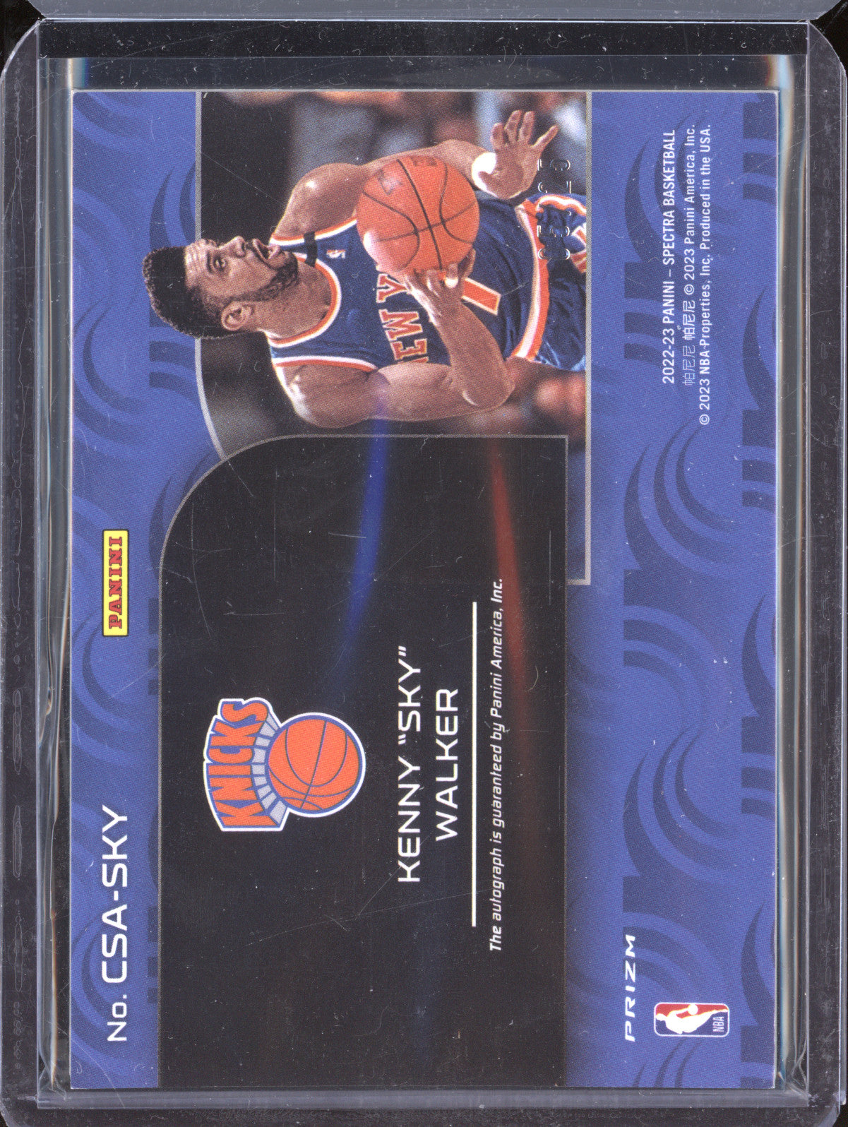 Kenny "Sky" Walker 2022-23 Panini Spectra CSA-SKY Catalysts Auto Meta 5/25