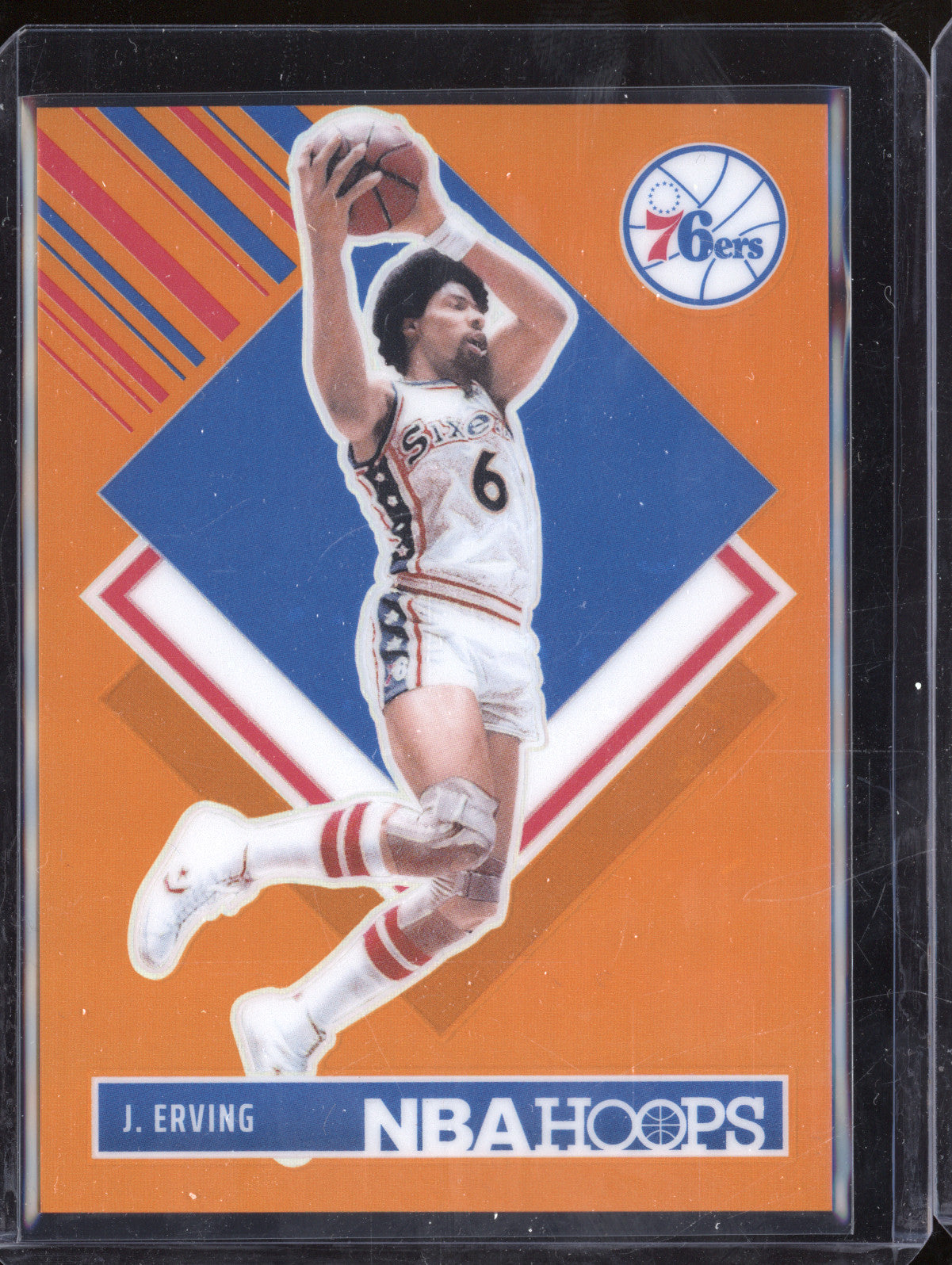 Julius Erving 2024-25 Panini Hoops 300 Orange Premium 112/199