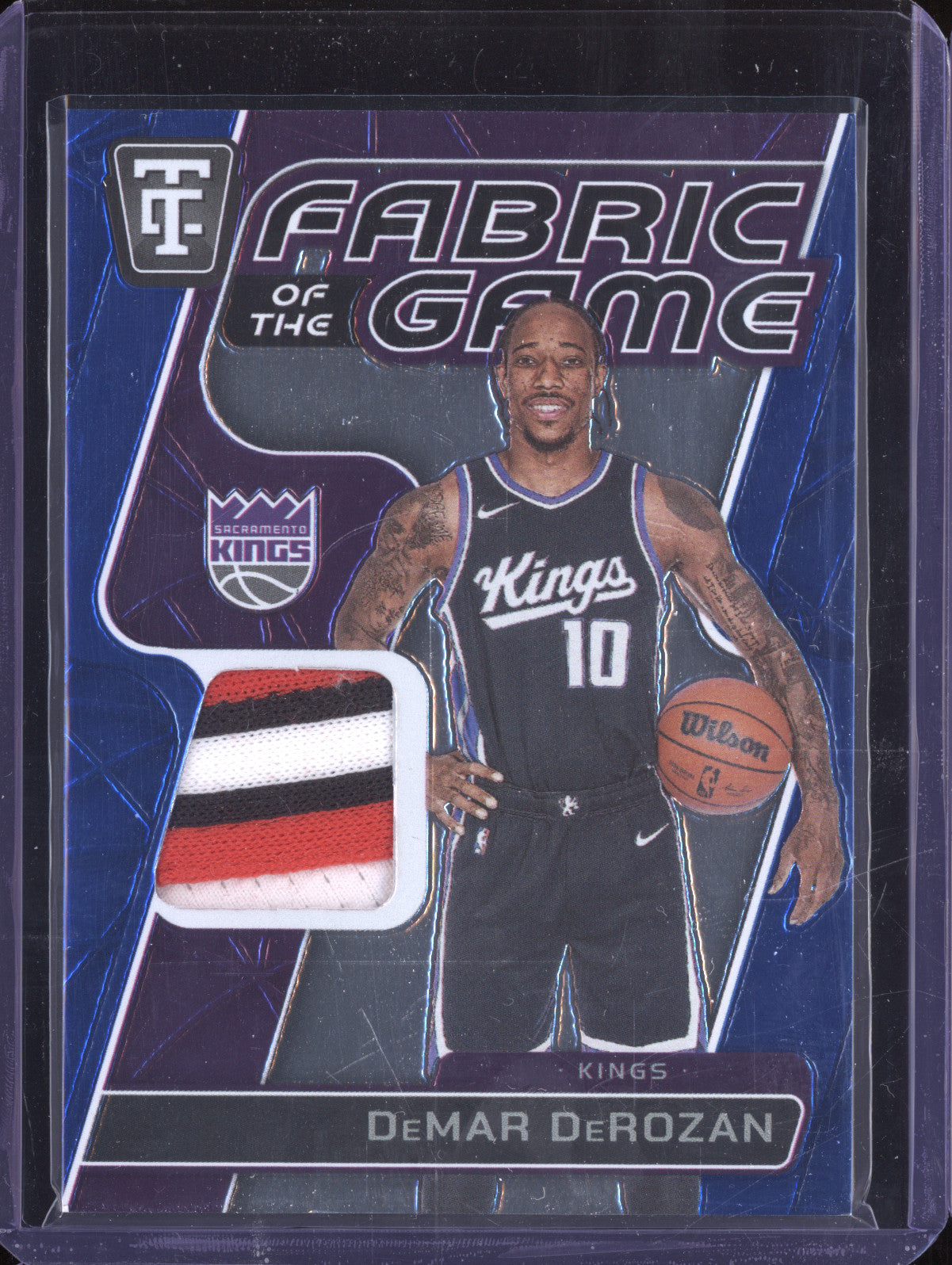 DeMar DeRozan 2024-25 Totally Certified FOG-DDE Fabric of the Game Blue 16/49