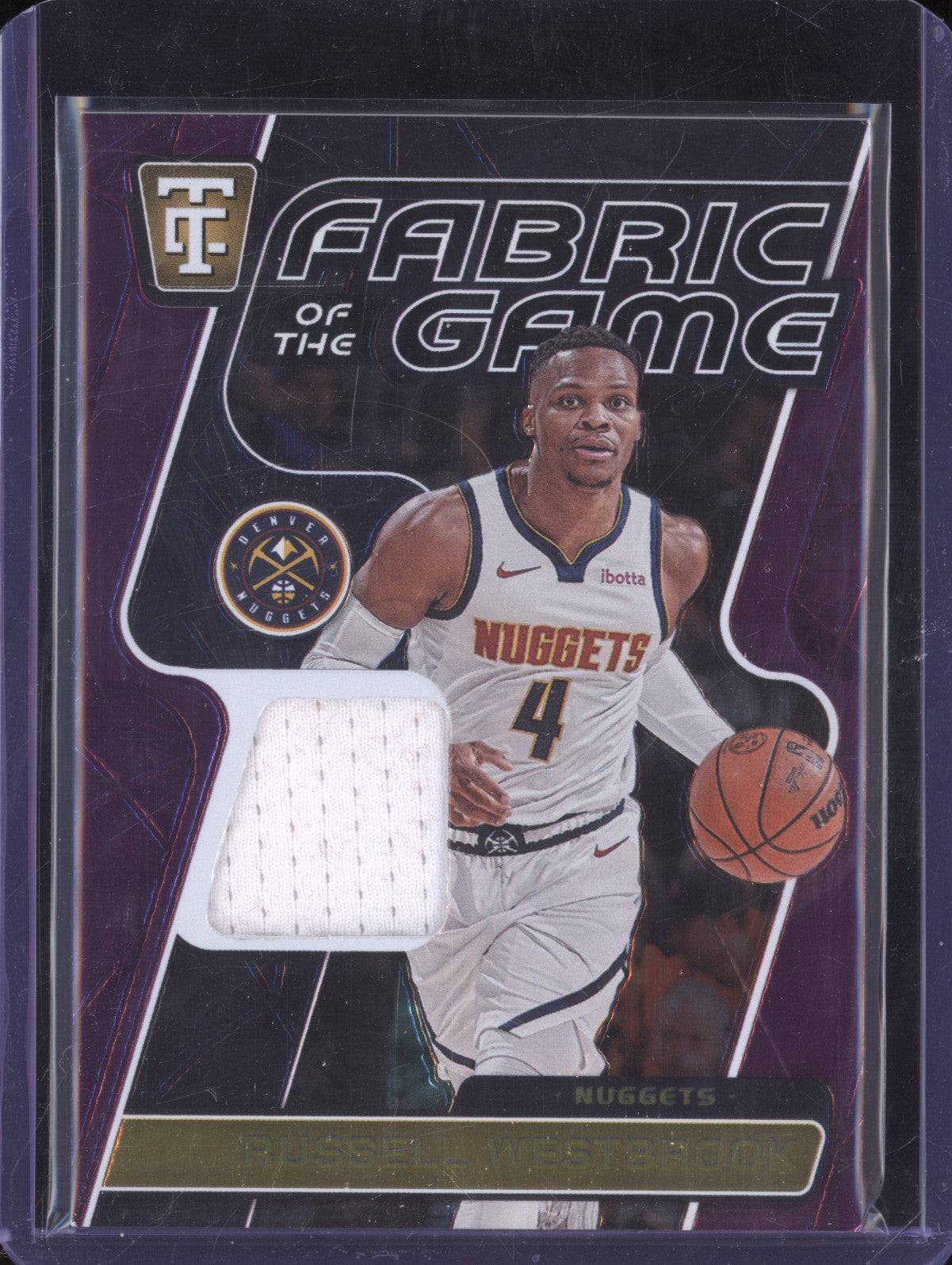 Russell Westbrook 2024-25 Panini Totally Certified FOG-RWB FotG Purple 73/99