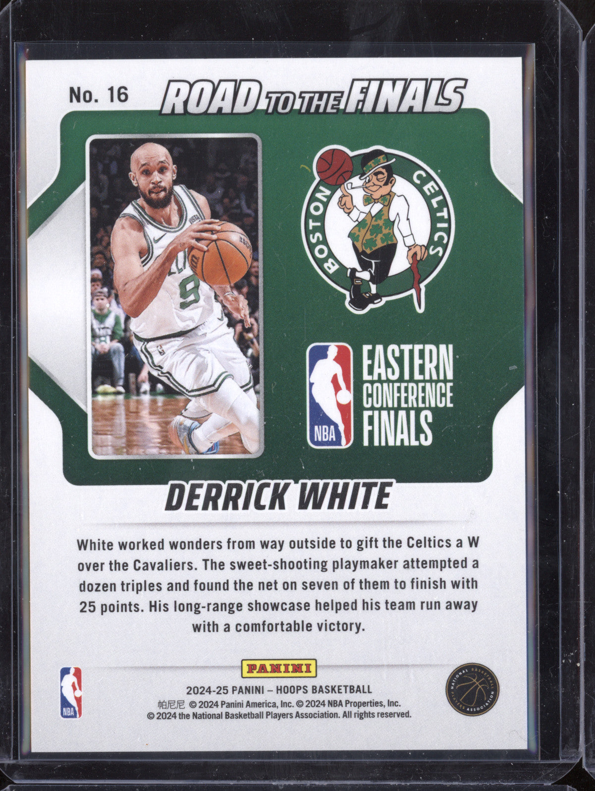 Derrick White 2023-24 Panini Hoops 16 Road to the Finals Second Round 895/999