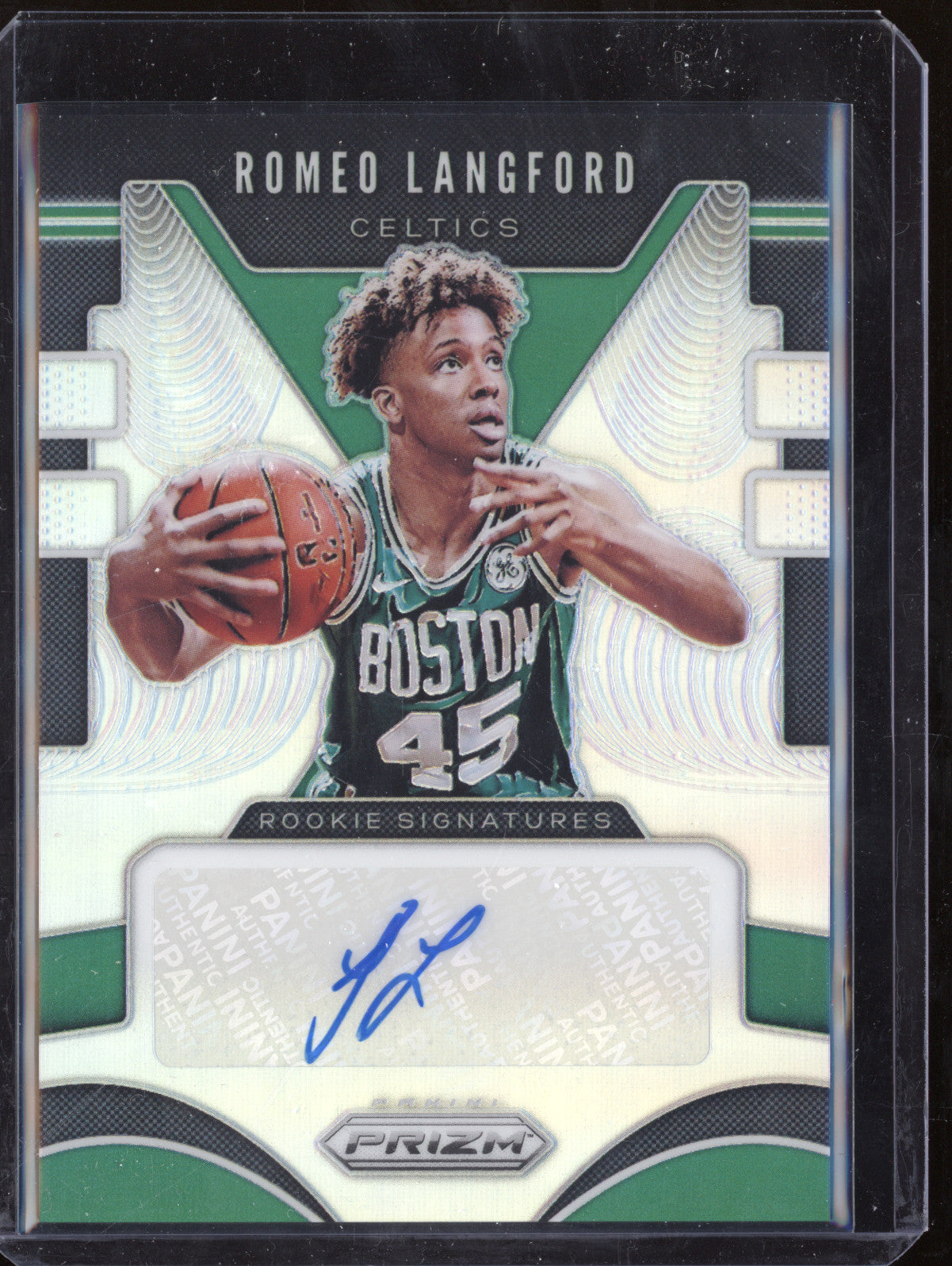 Romeo Langford 2019-20 Panini Prizm RS-RLF Rookie Signatures Silver RC