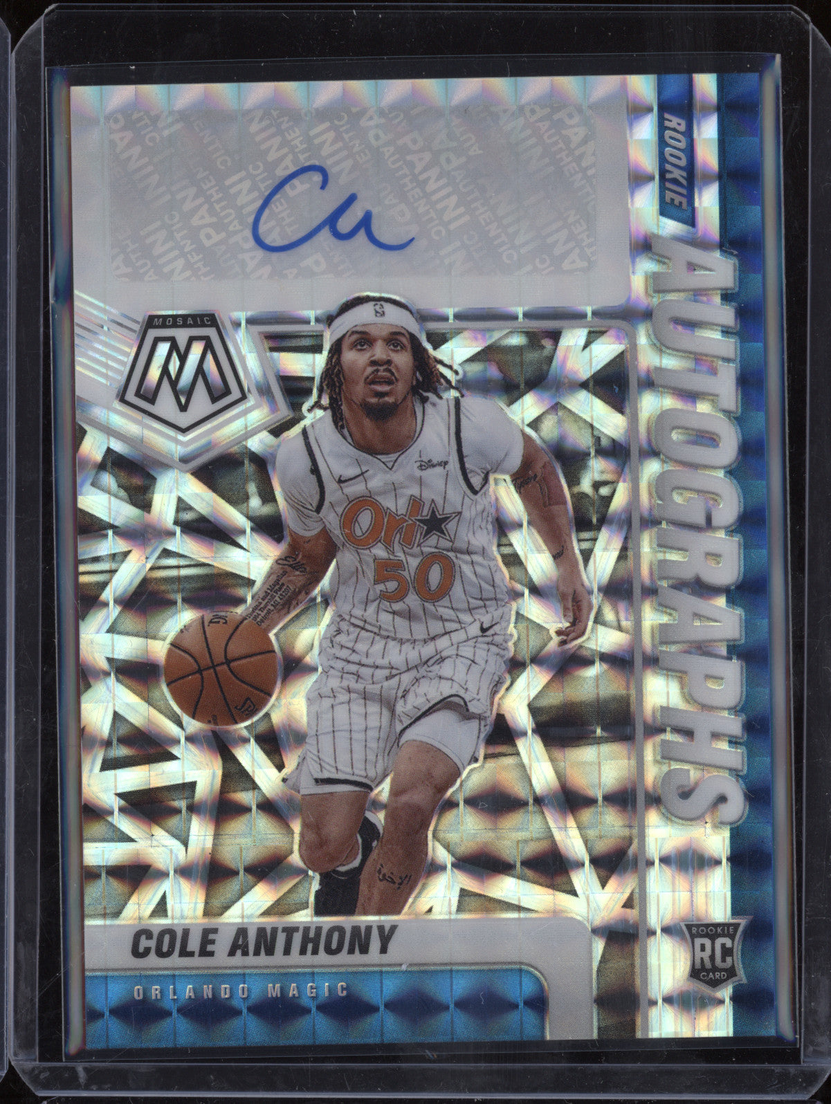 Cole Anthony 2020-21 Panini Mosaic RA-CAN Rookie Autograph RC