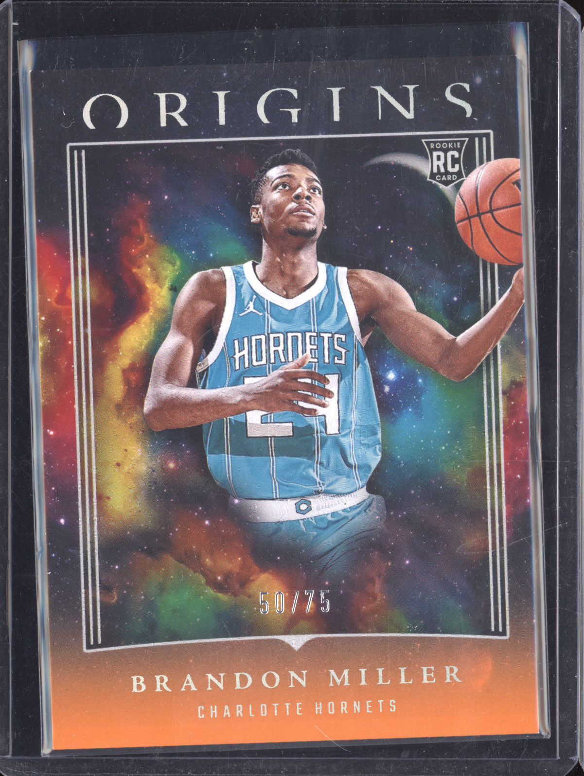 Brandon Miller 2023-24 Panini Origins 89 Orange RC 50/75