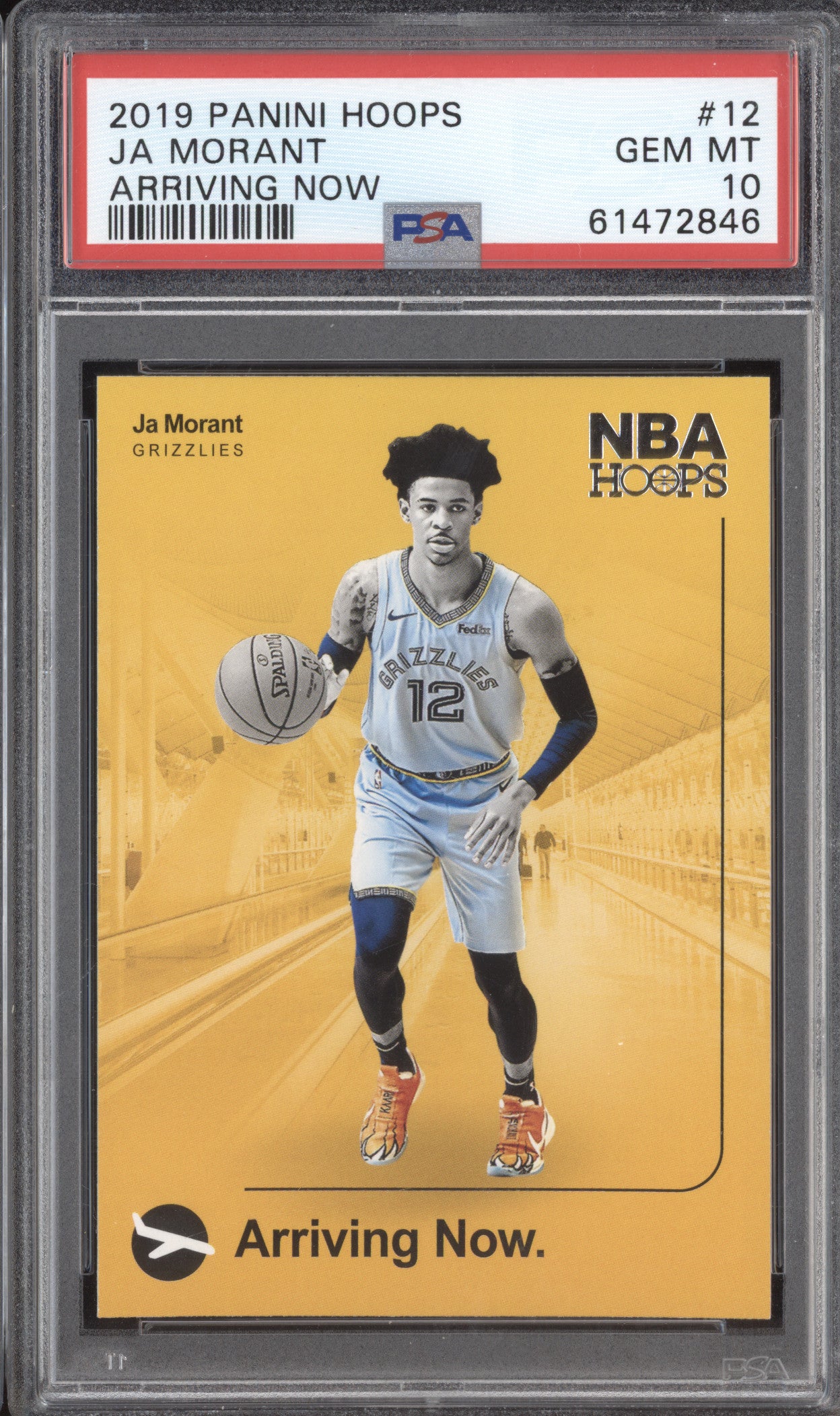 Ja Morant 2019-20 Panini Hoops 12 Arriving Now RC PSA 10