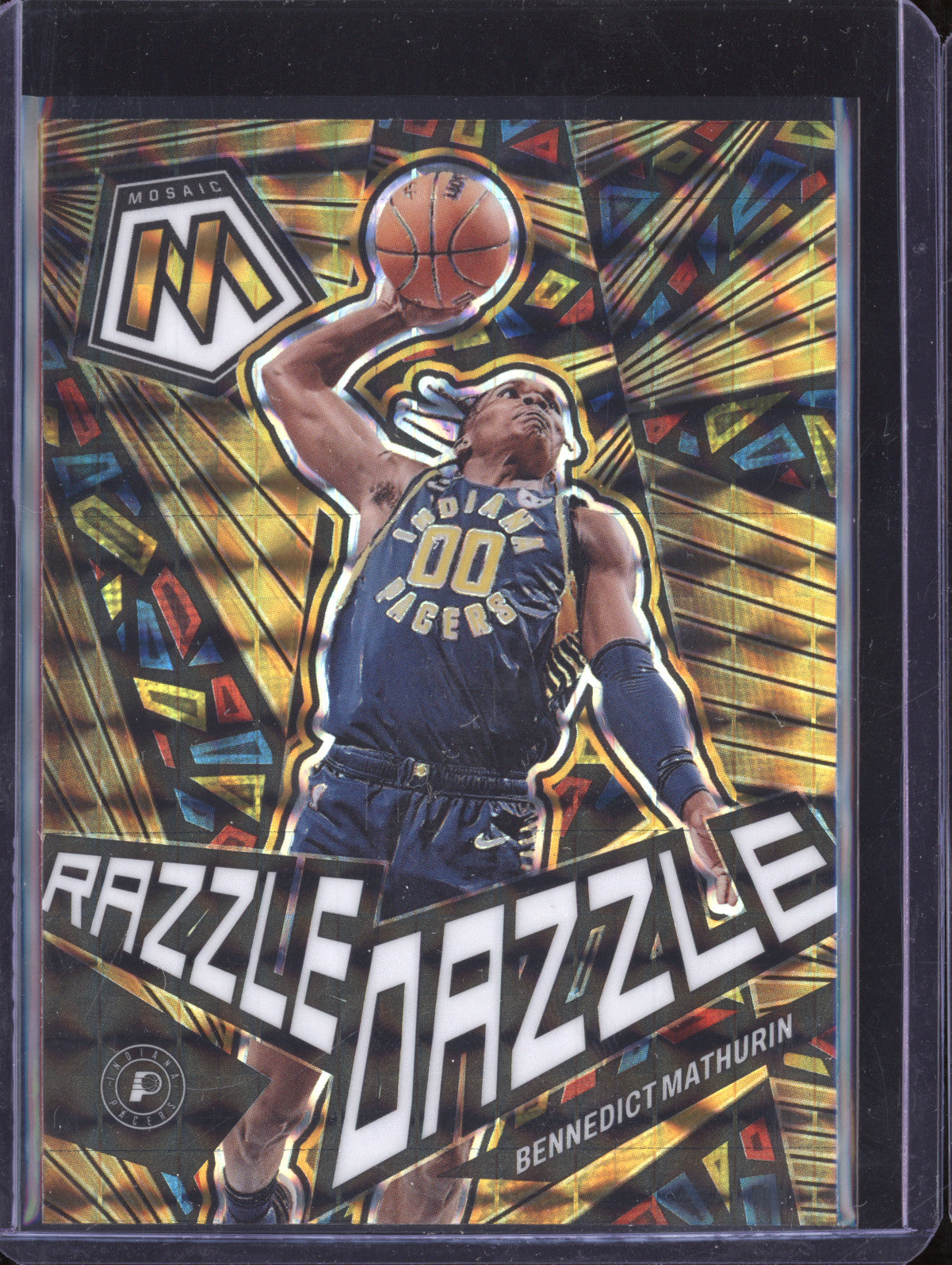 Bennedict Mathurin 2022-23 Panini Mosaic 7 Razzle Dazzle RC
