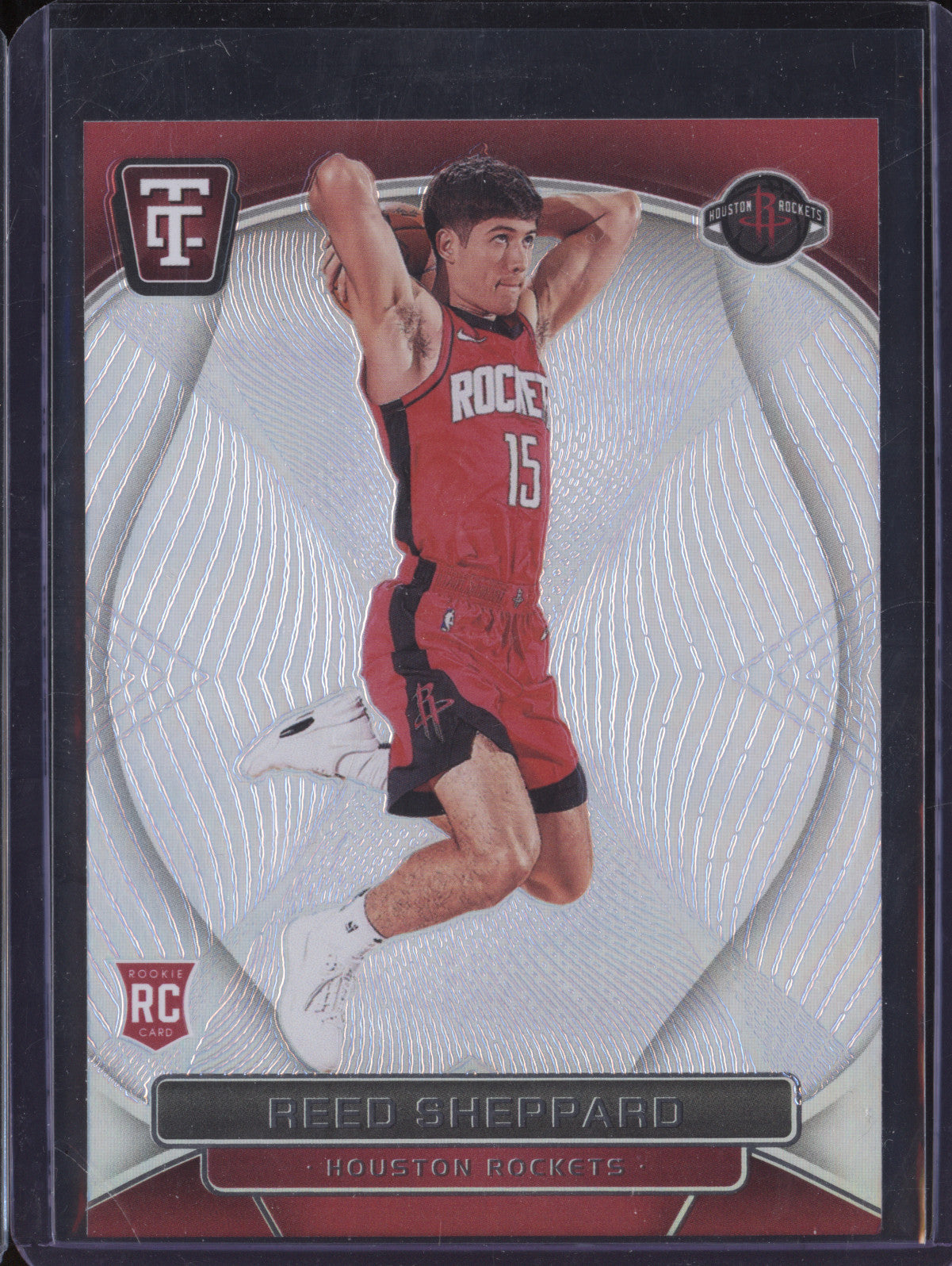 Reed Sheppard 2024-25 Panini Totally Certified 162 Mirror RC