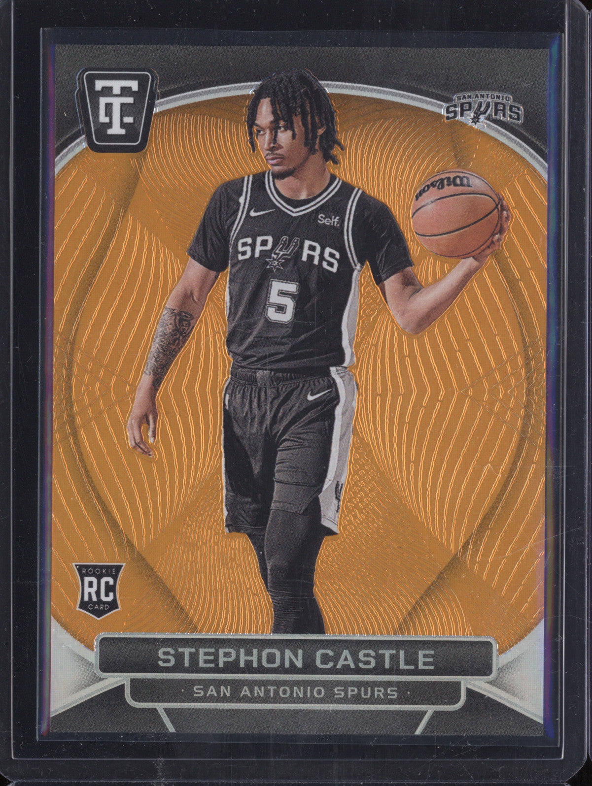Stephon Castle 2024-25 Panini Totally Certified 167 Orange RC 73/75