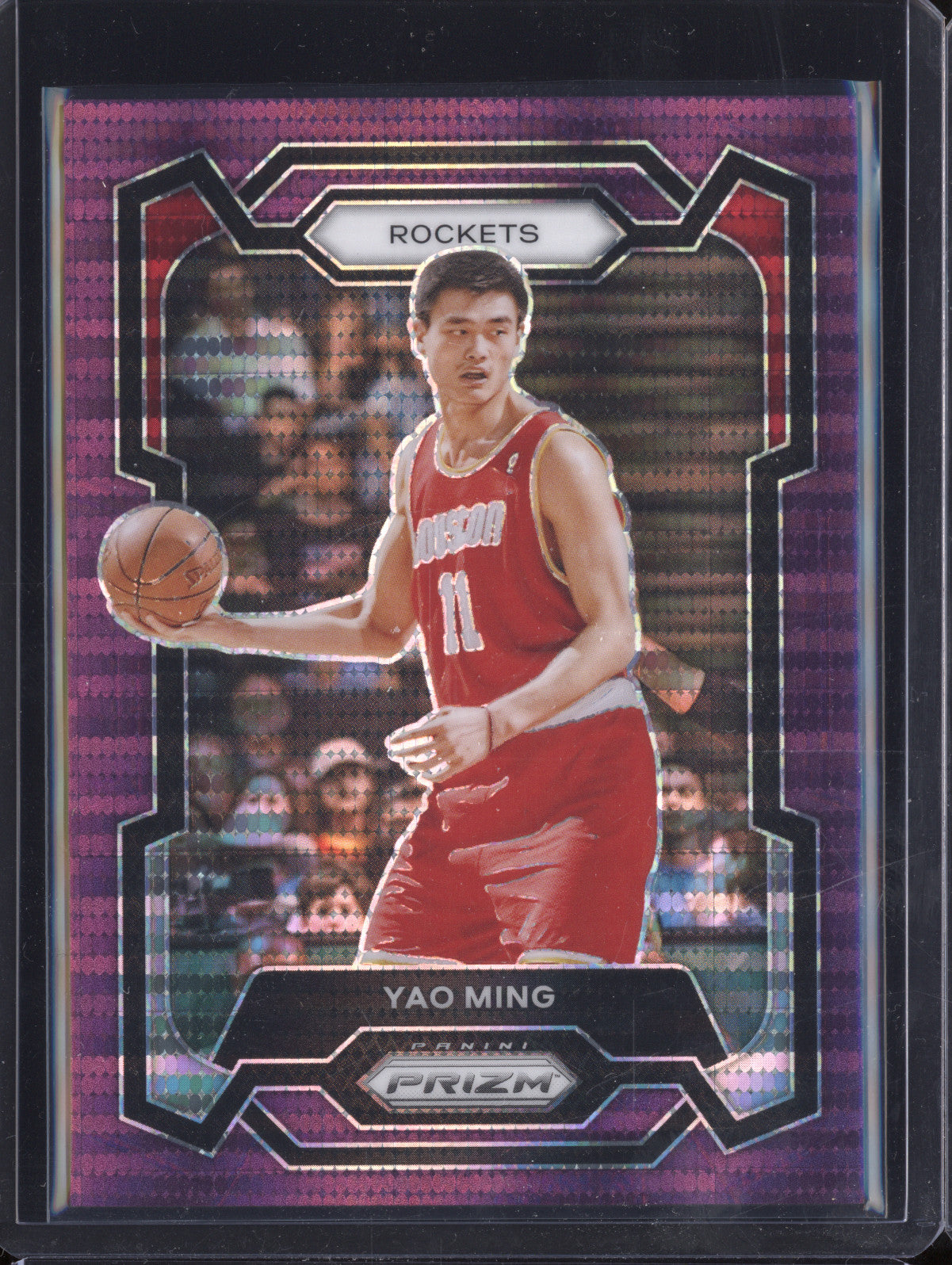 Yao Ming 2023-24 Panini Prizm 199 Purple Pulsar 12/35